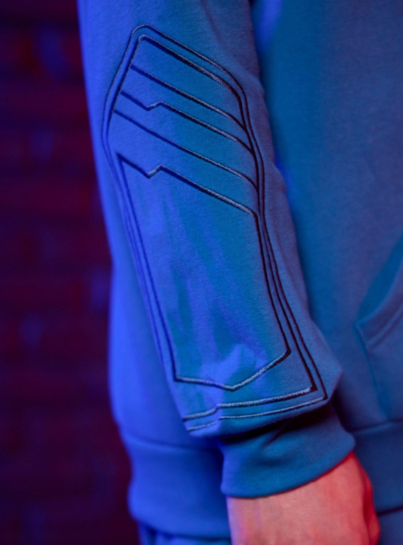 DC Comics Superman Logo Hoodie, BLUE, alternate