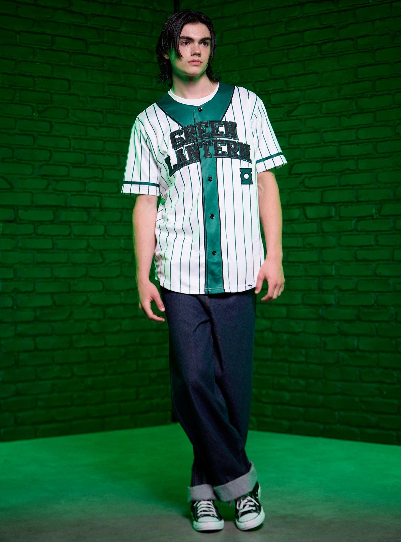 DC Comics Superman Green Lantern Baseball Jersey, MULTI, alternate