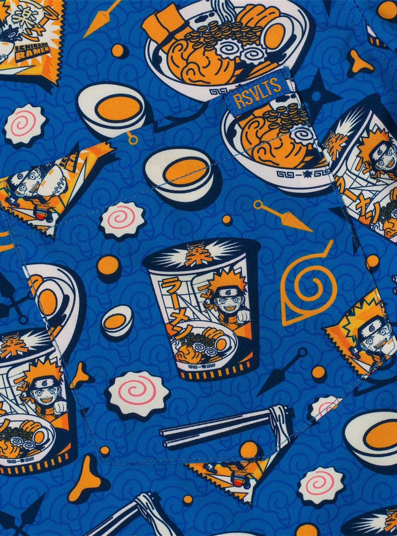 RSVLTS x Naruto Shippuden "Ichiraku Ramen" Button-Up Shirt, BLUE, alternate