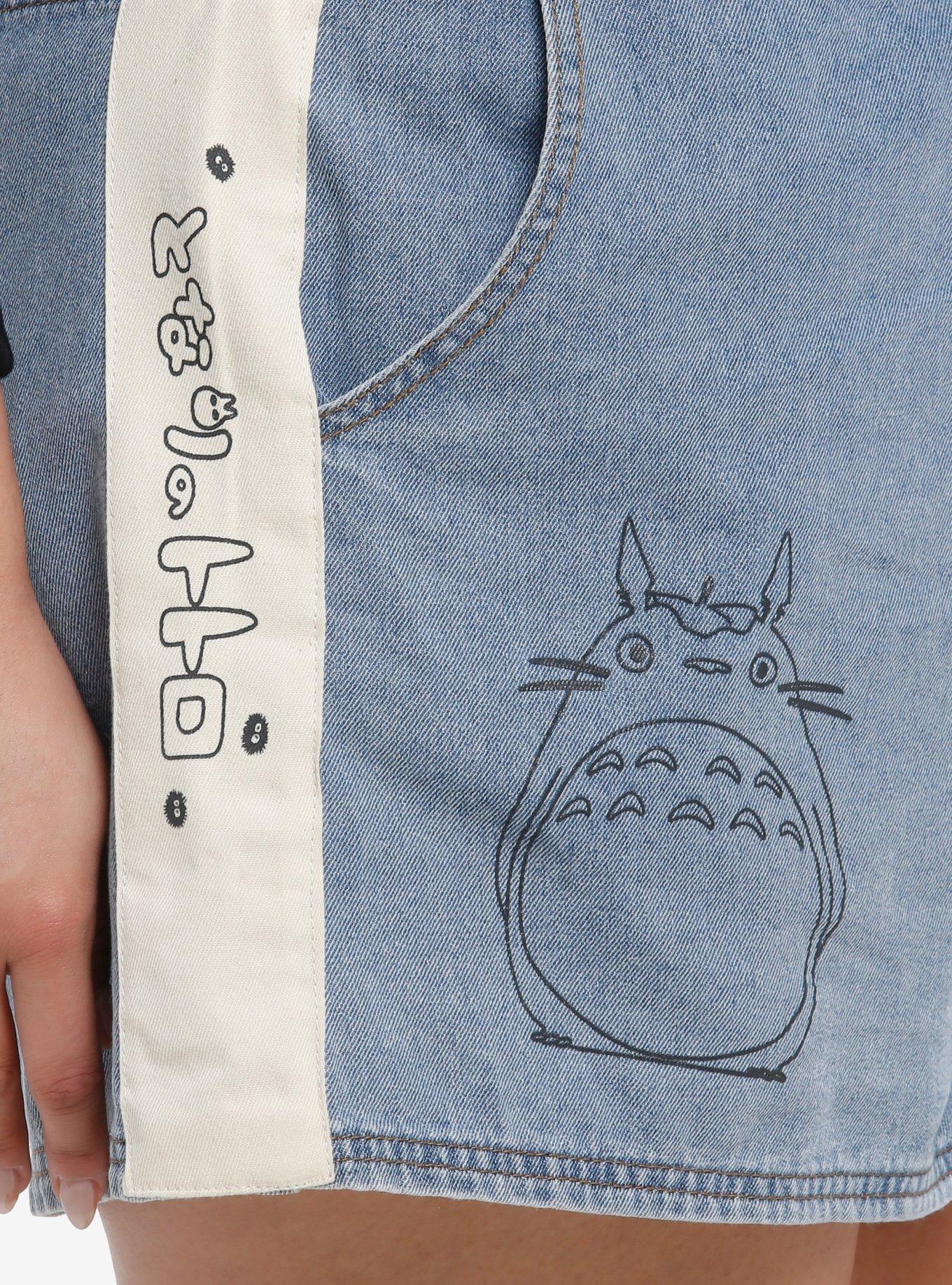 Her Universe Studio Ghibli® My Neighbor Totoro Drawcord Denim Shorts Plus Size, MULTI, alternate