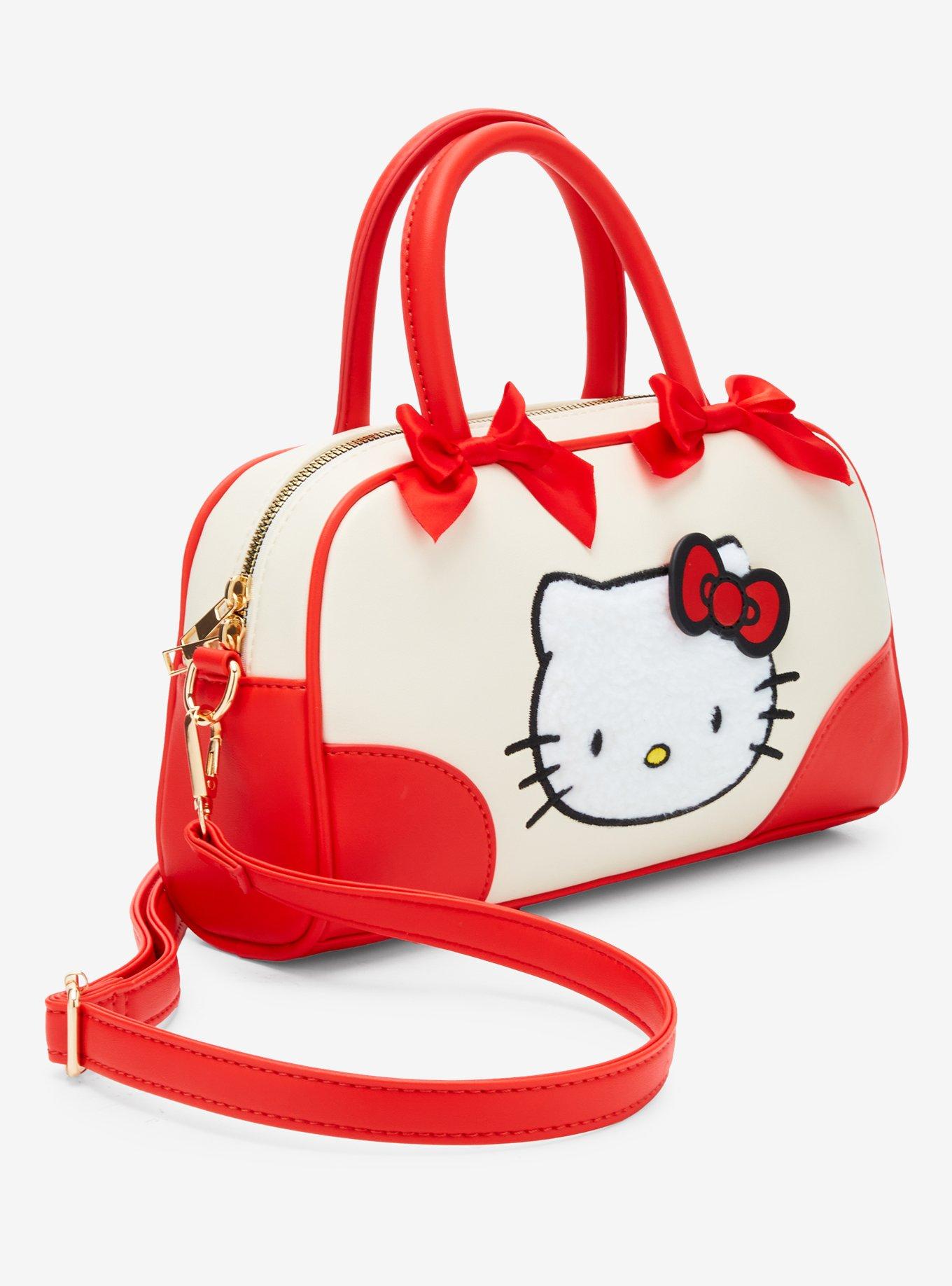 Her Universe Hello Kitty Fuzzy Patch Bowler Handbag, , hi-res