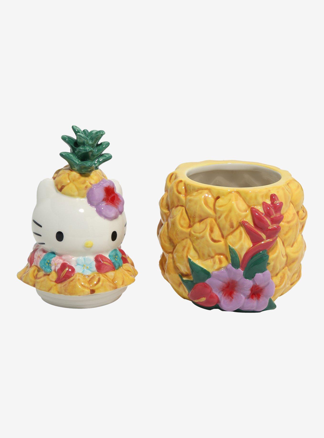 Sanrio Hello Kitty Pineapple Floral Cookie Jar, , alternate