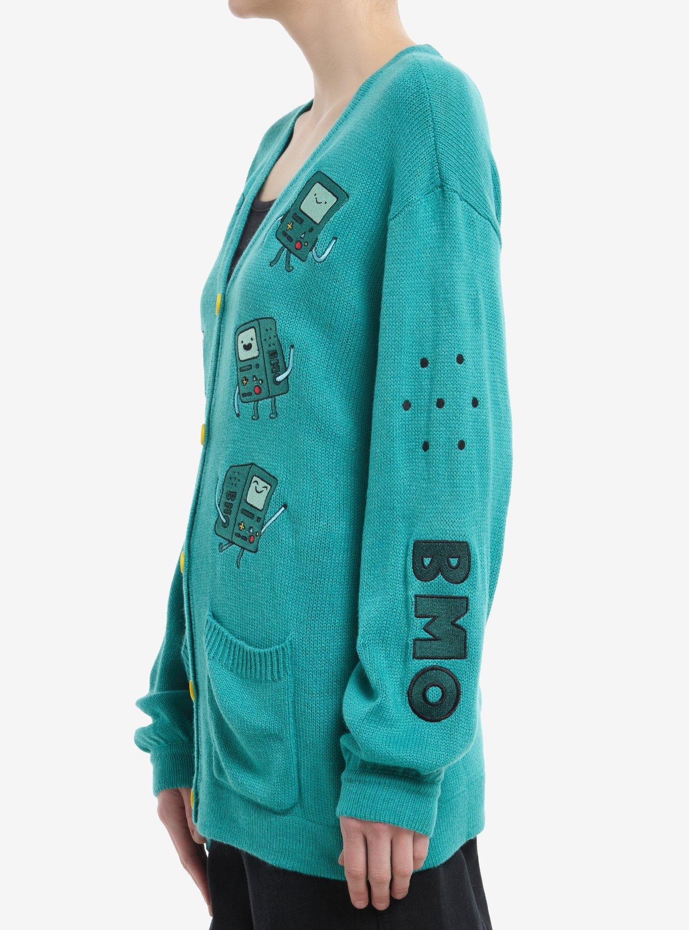 Adventure Time BMO Poses Girls Cardigan, , alternate
