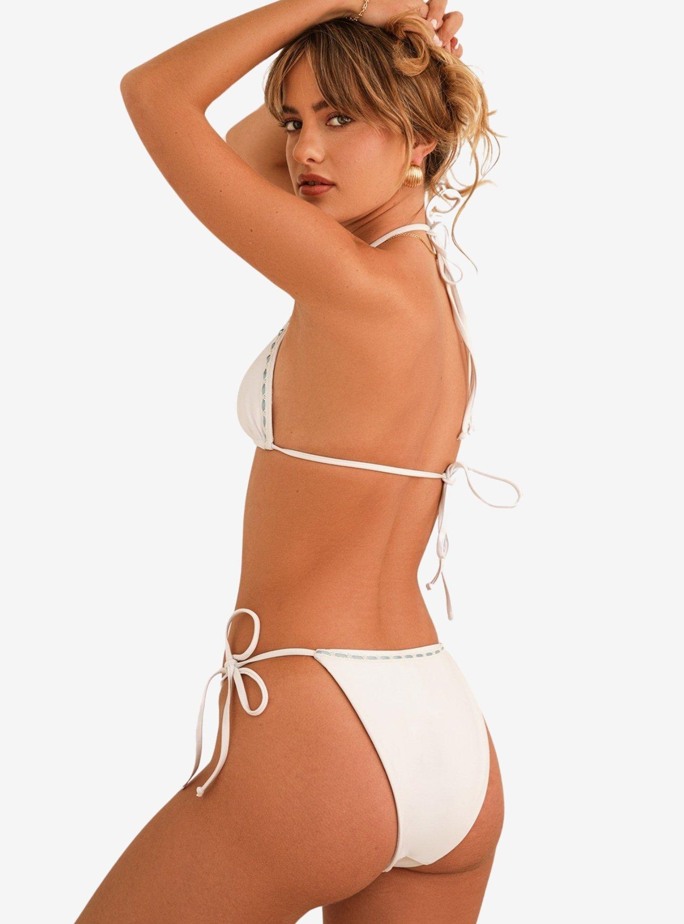 Dippin' Daisy's Always Tie String Swim Bottom White, BRIGHT WHITE, alternate