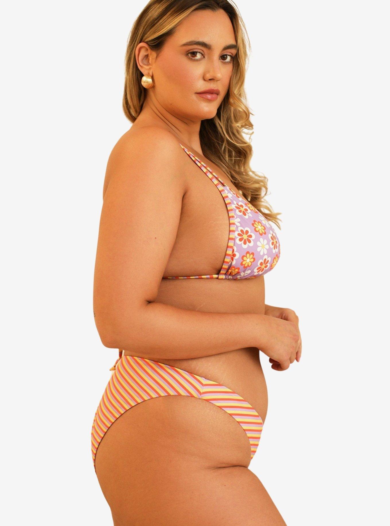 Dippin' Daisy's Billy Double Strap Swim Top Razzle, PURPLE, alternate