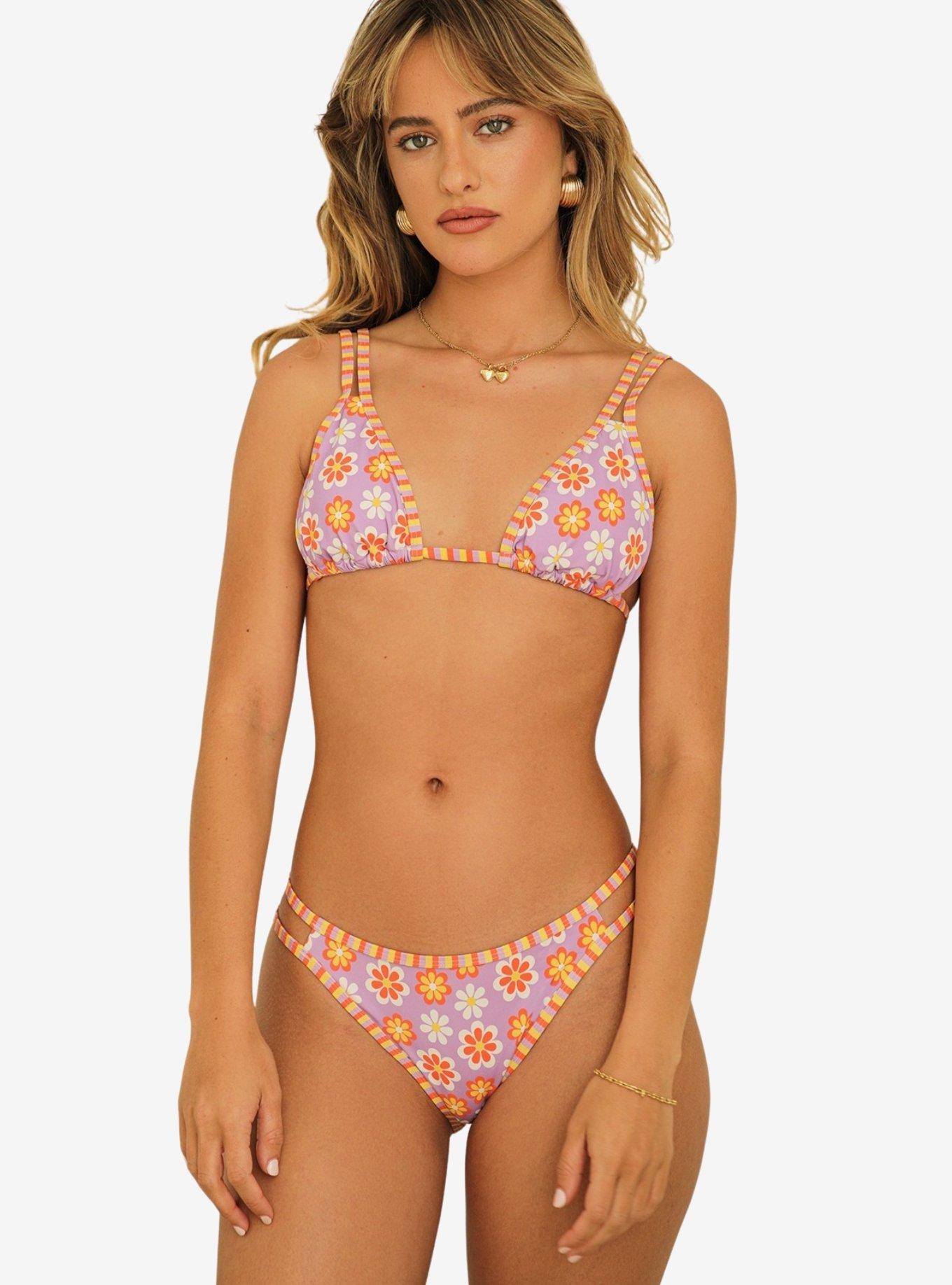 Dippin' Daisy's Billy Double Strap Swim Top Razzle, PURPLE, alternate