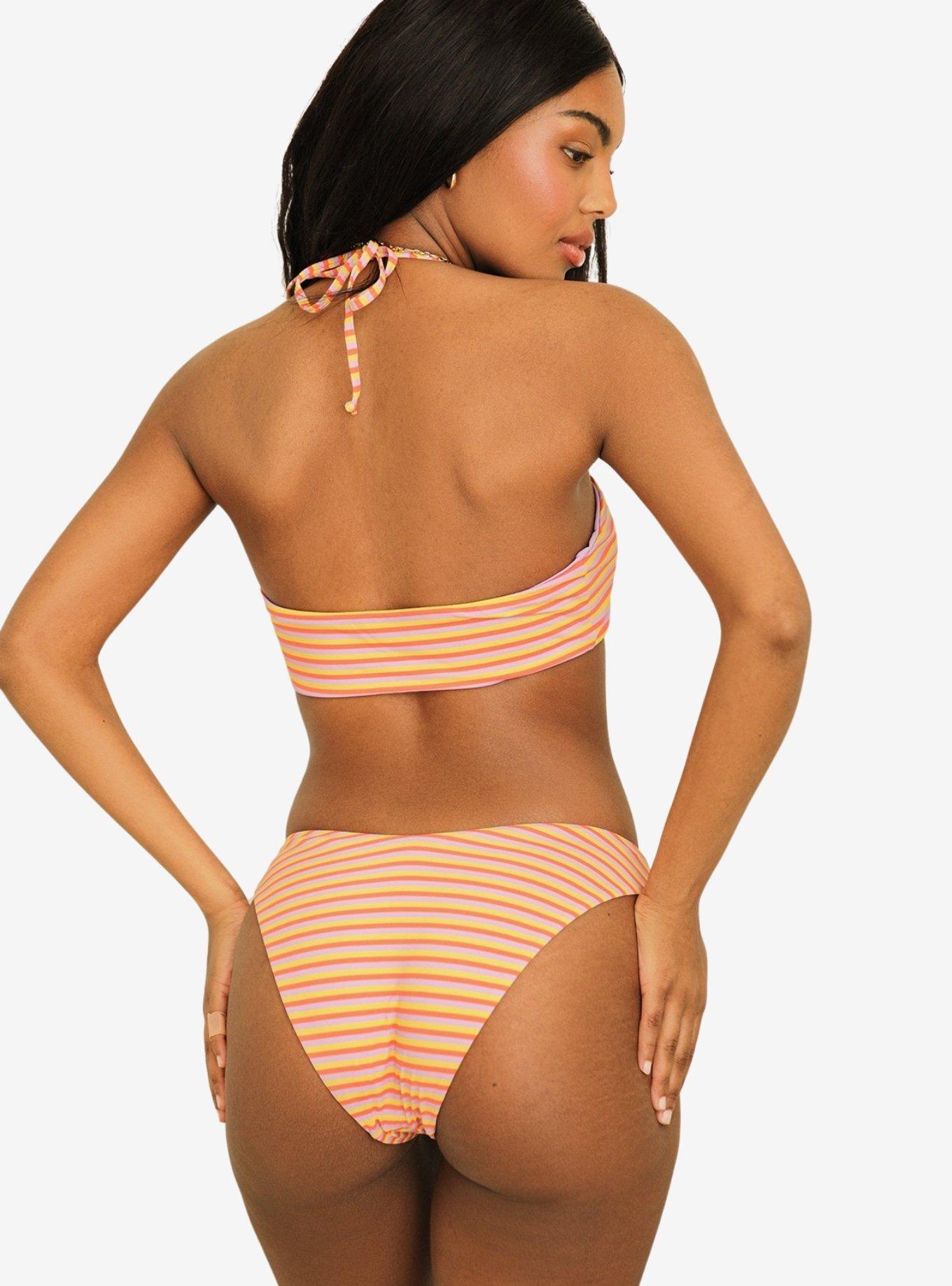Dippin' Daisy's Amalfi Bandeau Swim Top Strawberry Lemonade Razzle, RED, alternate