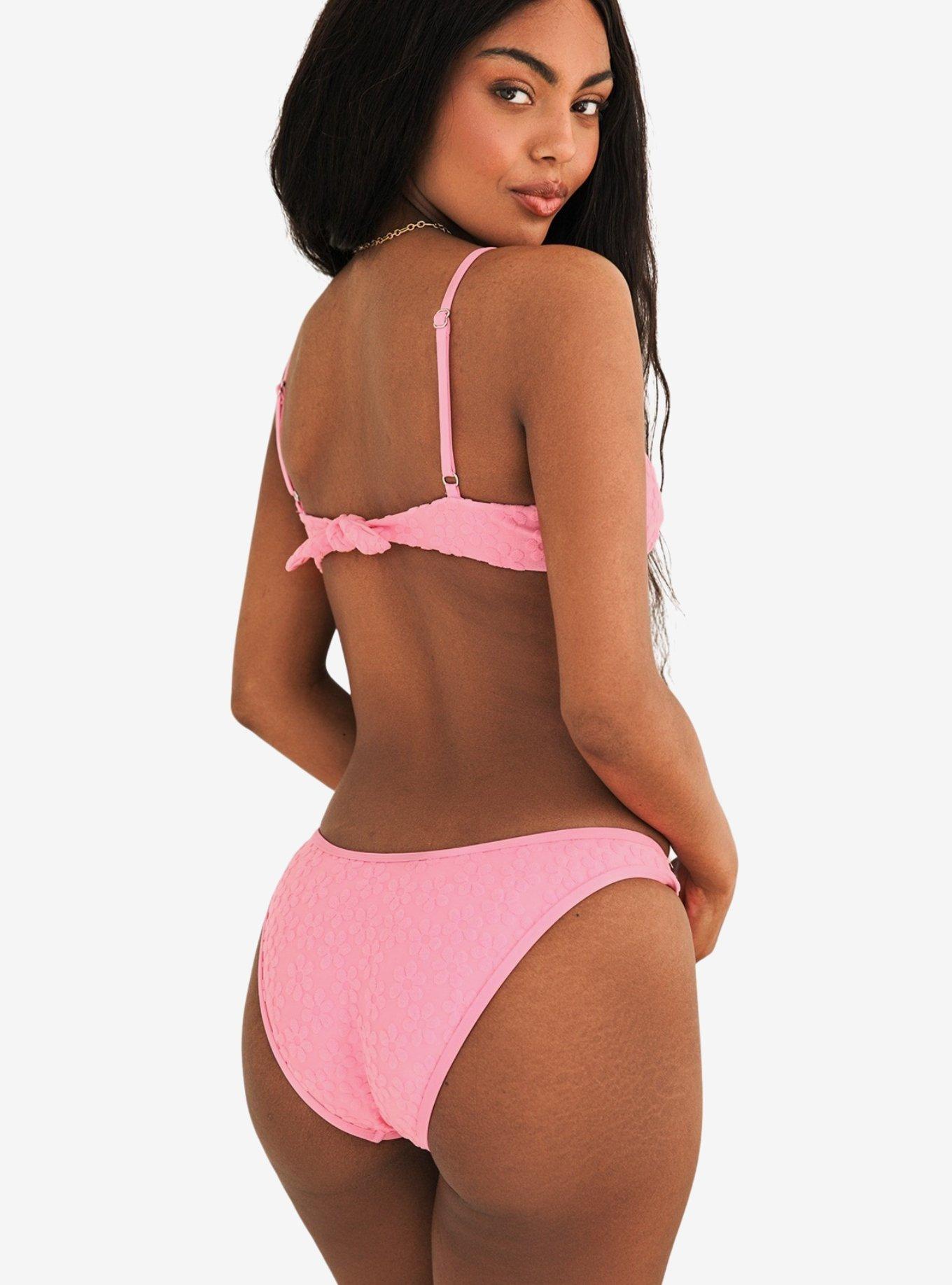 Dippin' Daisy's Daphne Underwire Swim Top Hula Hoop Terry, PINK, alternate