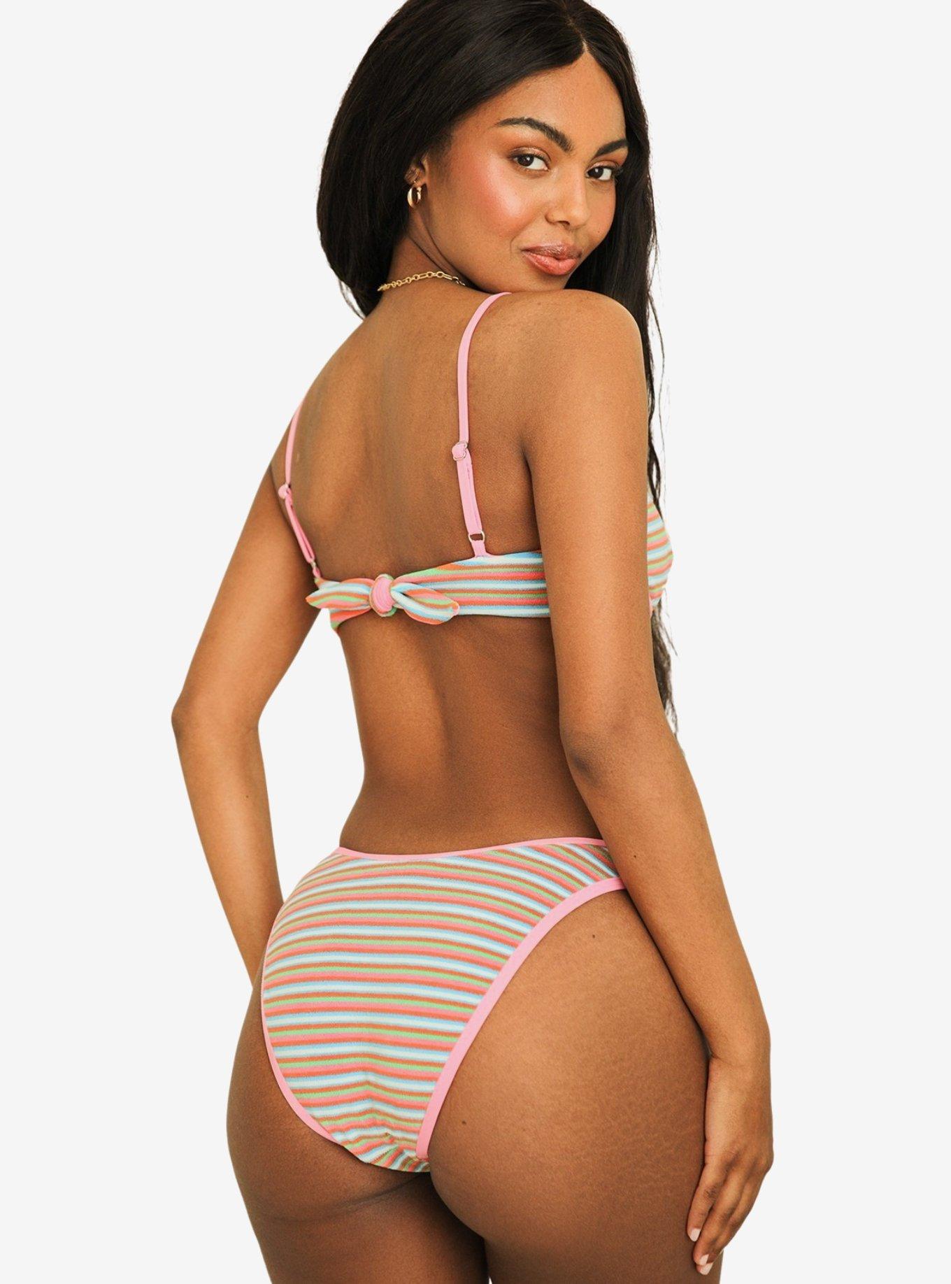 Dippin' Daisy's Daphne Underwire Swim Top Watermelon Stripe, GREEN, alternate