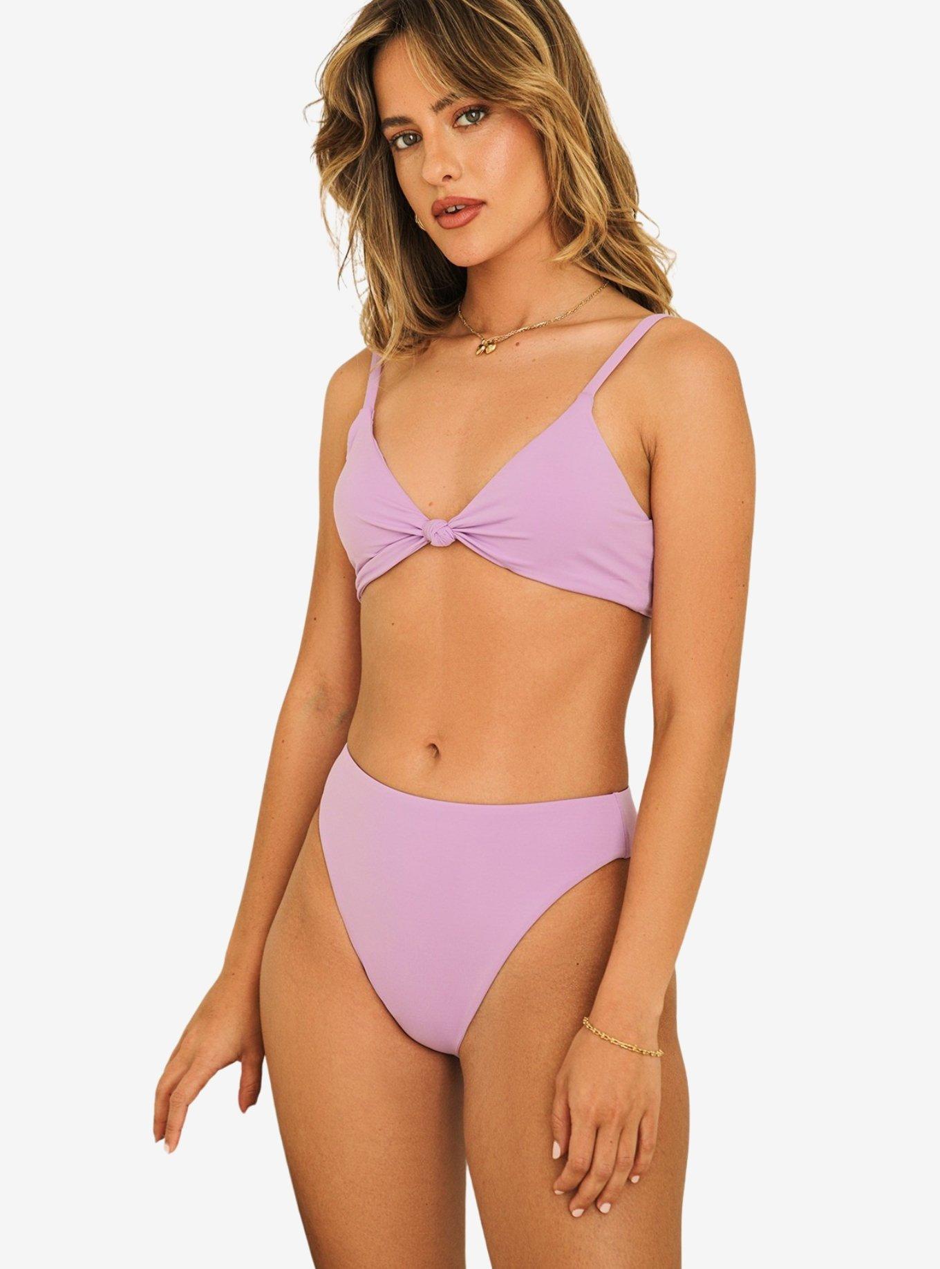 Dippin' Daisy's Seashore High Waist Cheeky Swim Bottom Lavender, , hi-res