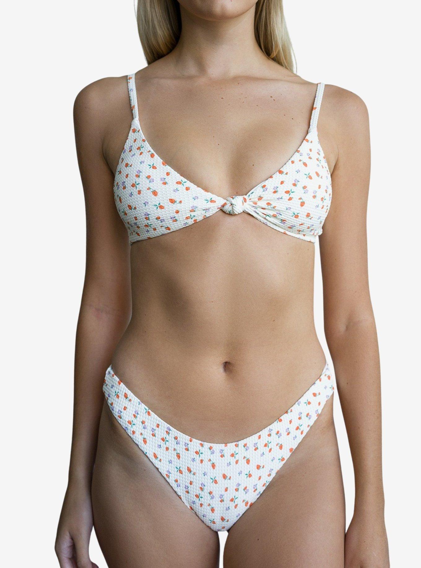 Dippin' Daisy's Nocturnal Cheeky Swim Bottom Shortcake, BRIGHT WHITE, alternate