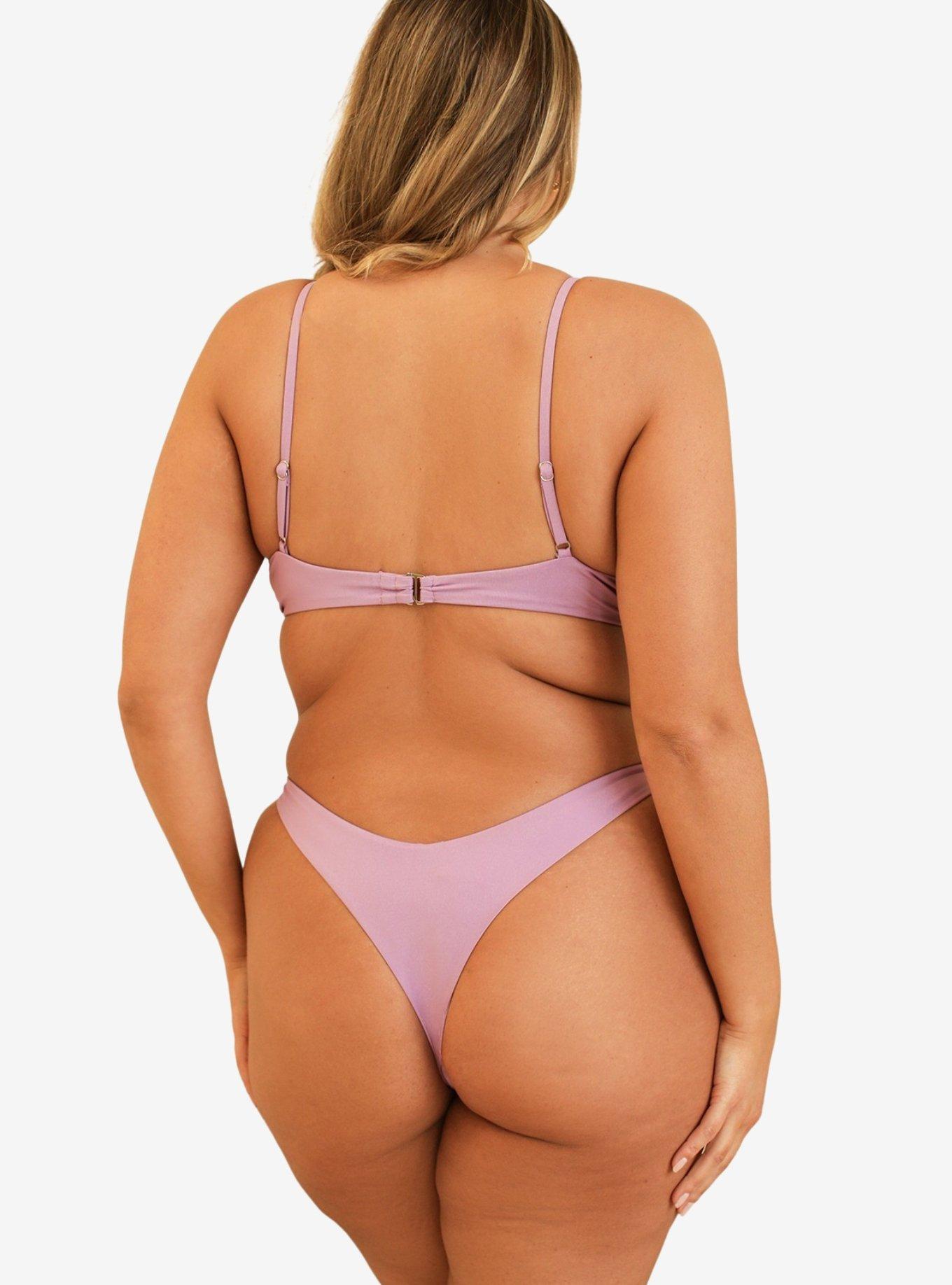 Dippin' Daisy's Seaport Thong Swim Bottom Lavender, , hi-res