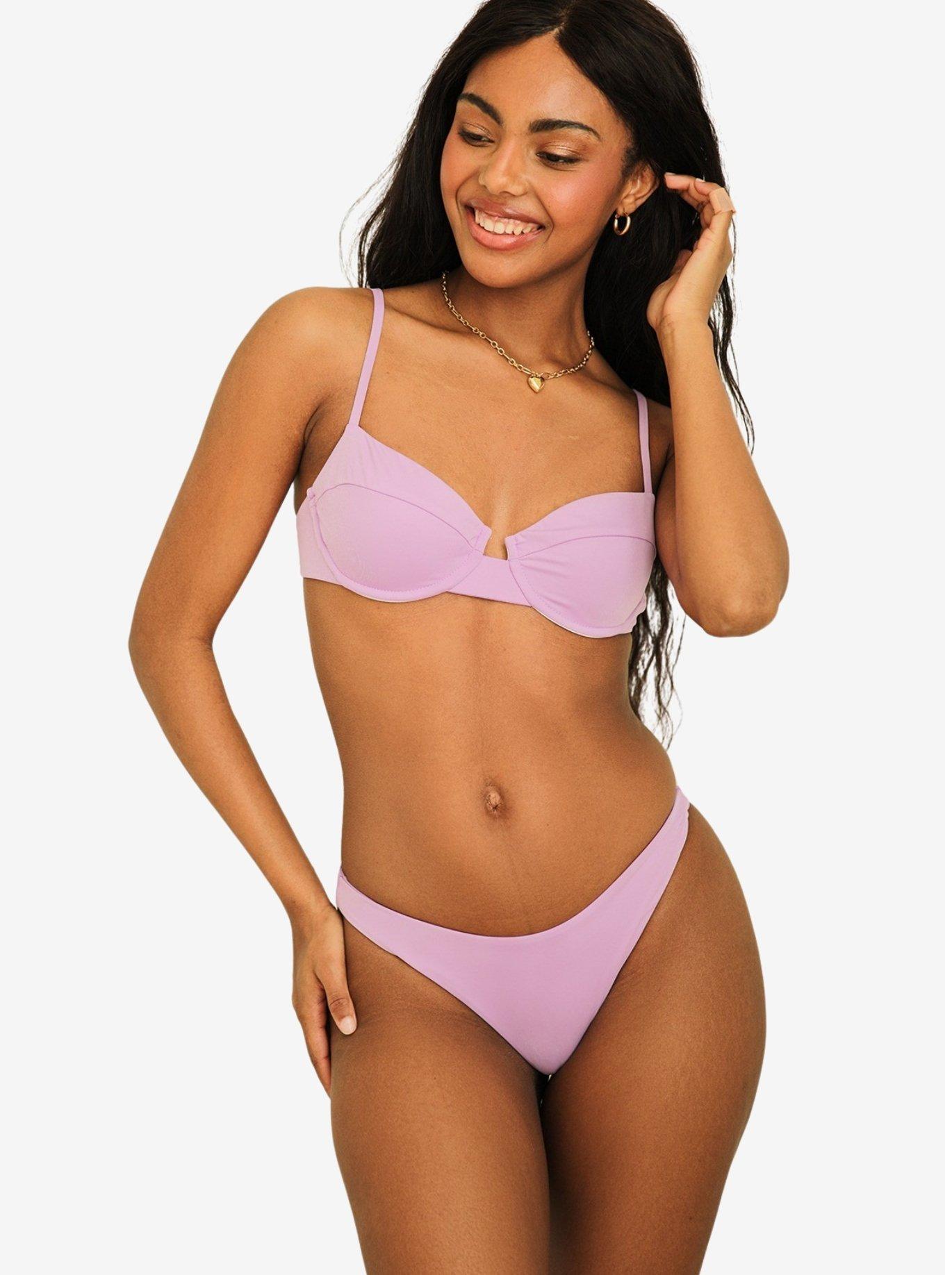 Dippin' Daisy's Seaport Thong Swim Bottom Lavender, PURPLE, alternate