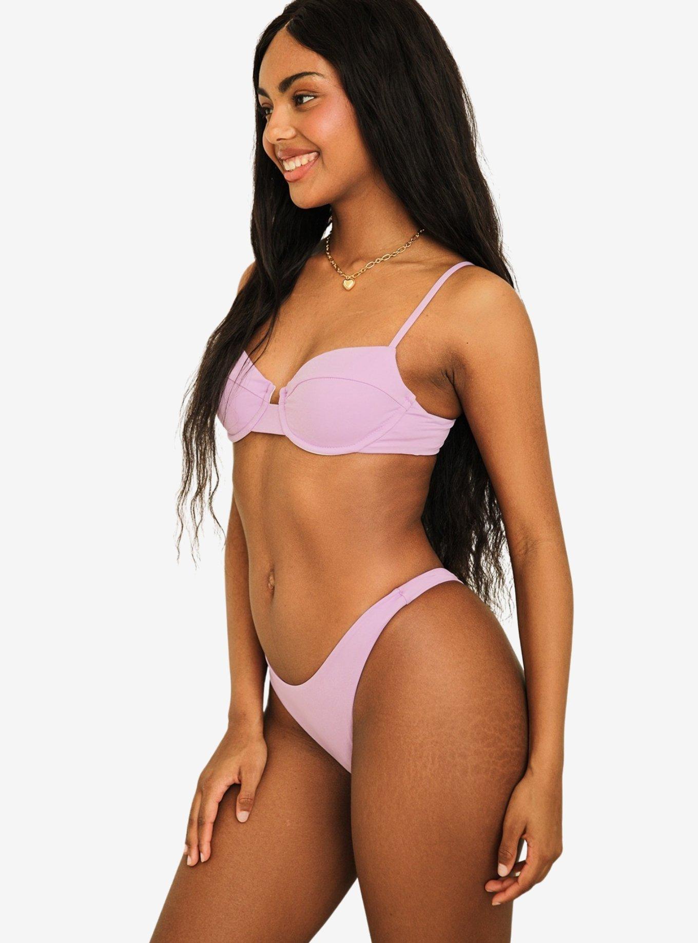 Dippin' Daisy's Seaport Thong Swim Bottom Lavender, PURPLE, alternate