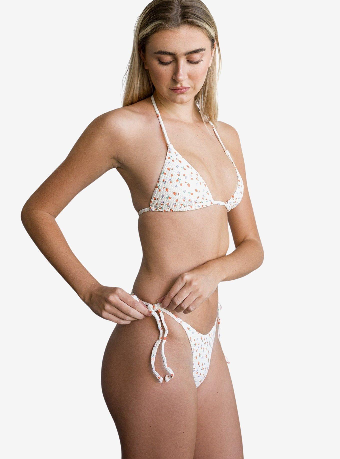 Dippin' Daisy's Palm Tie Back Triangle Swim Top Shortcake, , hi-res
