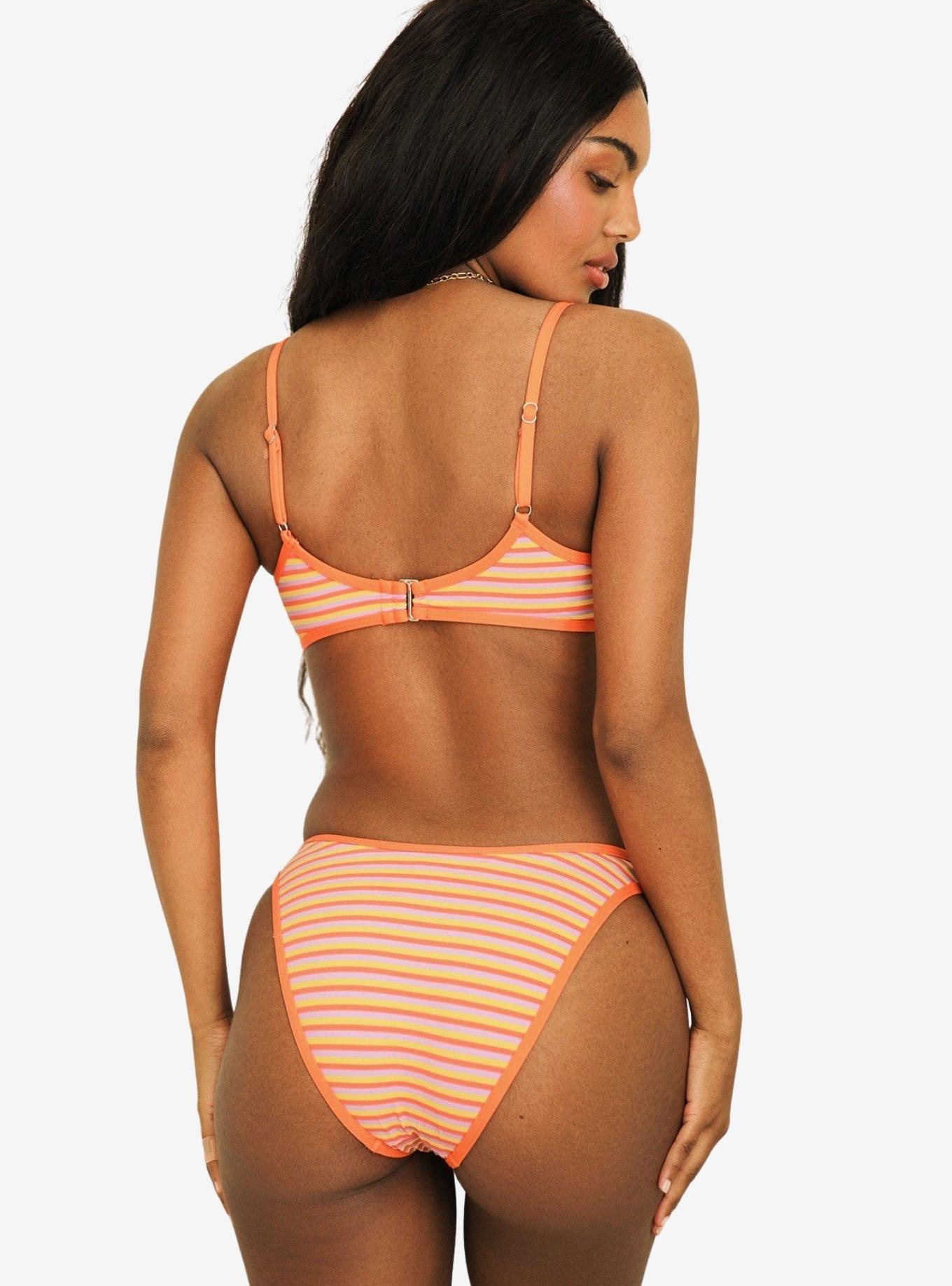 Dippin' Daisy's Venice Cheeky Swim Bottom Strawberry Lemonade, RED, alternate
