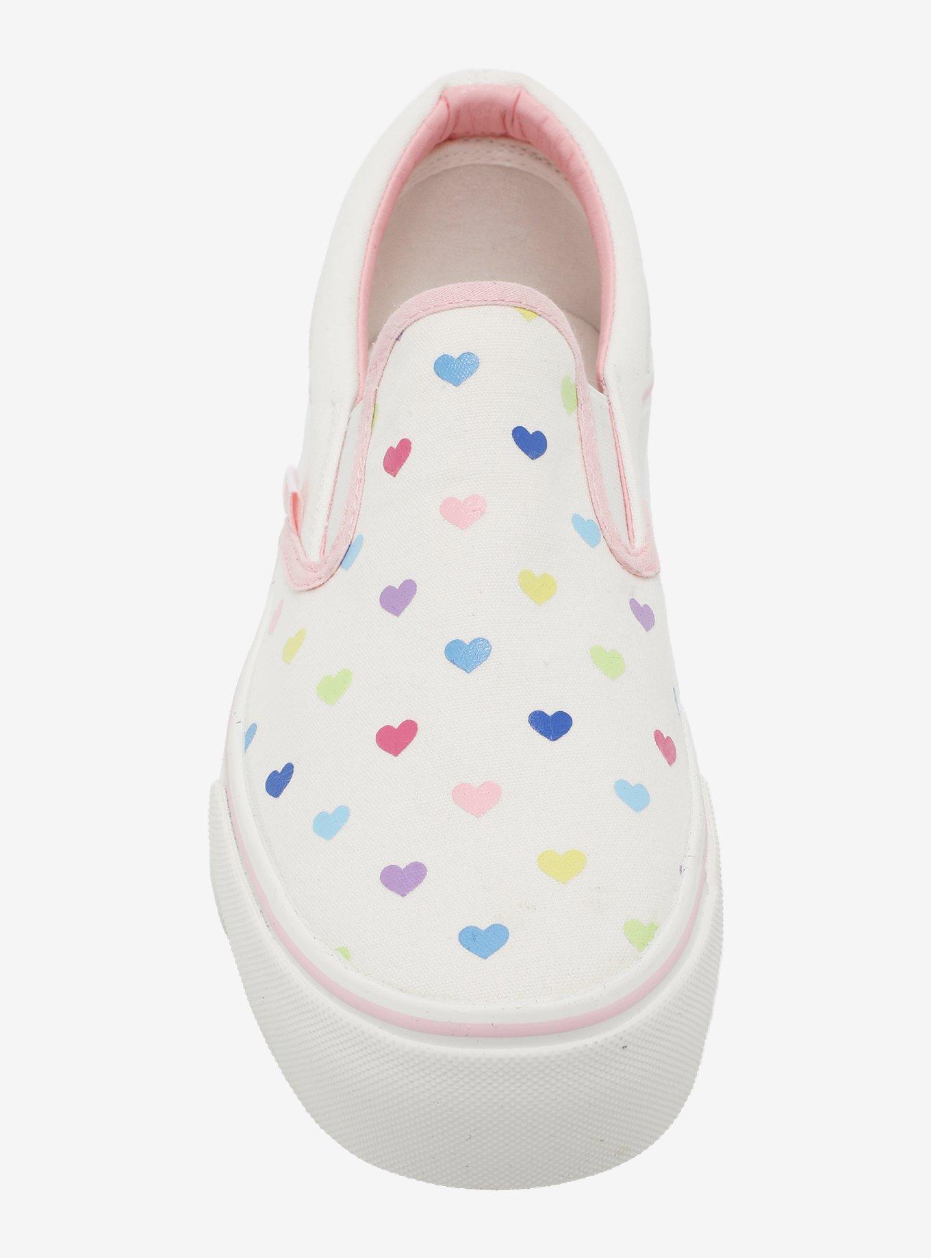 YRU Pastel Hearts Slip-On Sneakers, MULTI, alternate