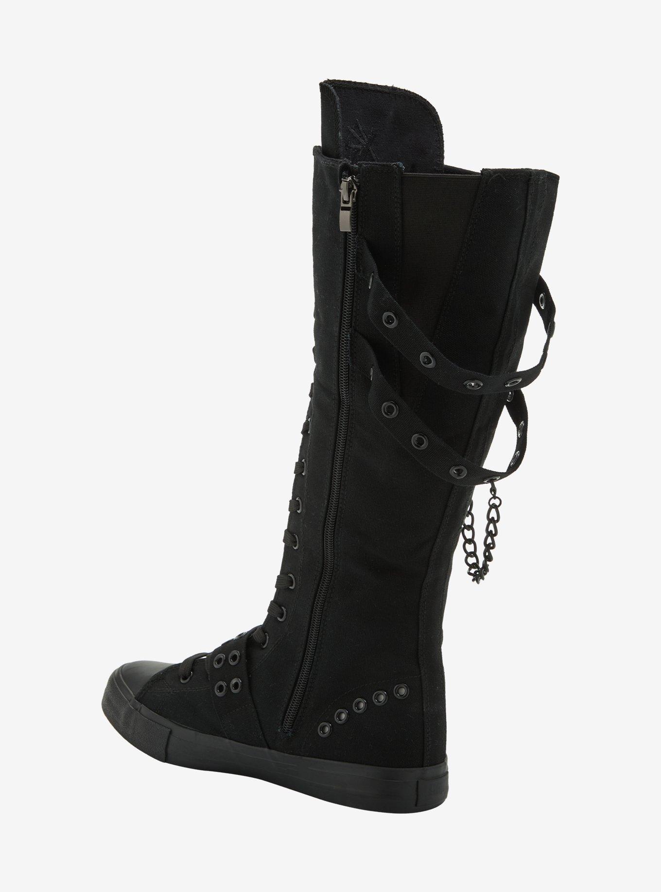 YRU Rawr Knee-High Lace-Up Sneakers, MULTI, alternate