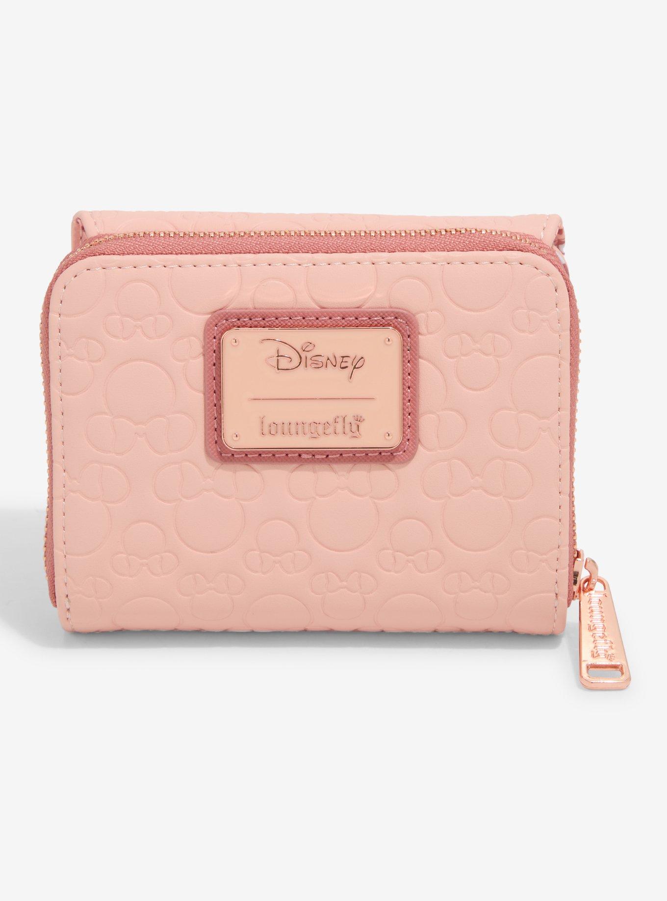 Loungefly Disney Minnie Mouse Debossed Silhouettes Pink Wallet - BoxLunch Exclusive, , alternate
