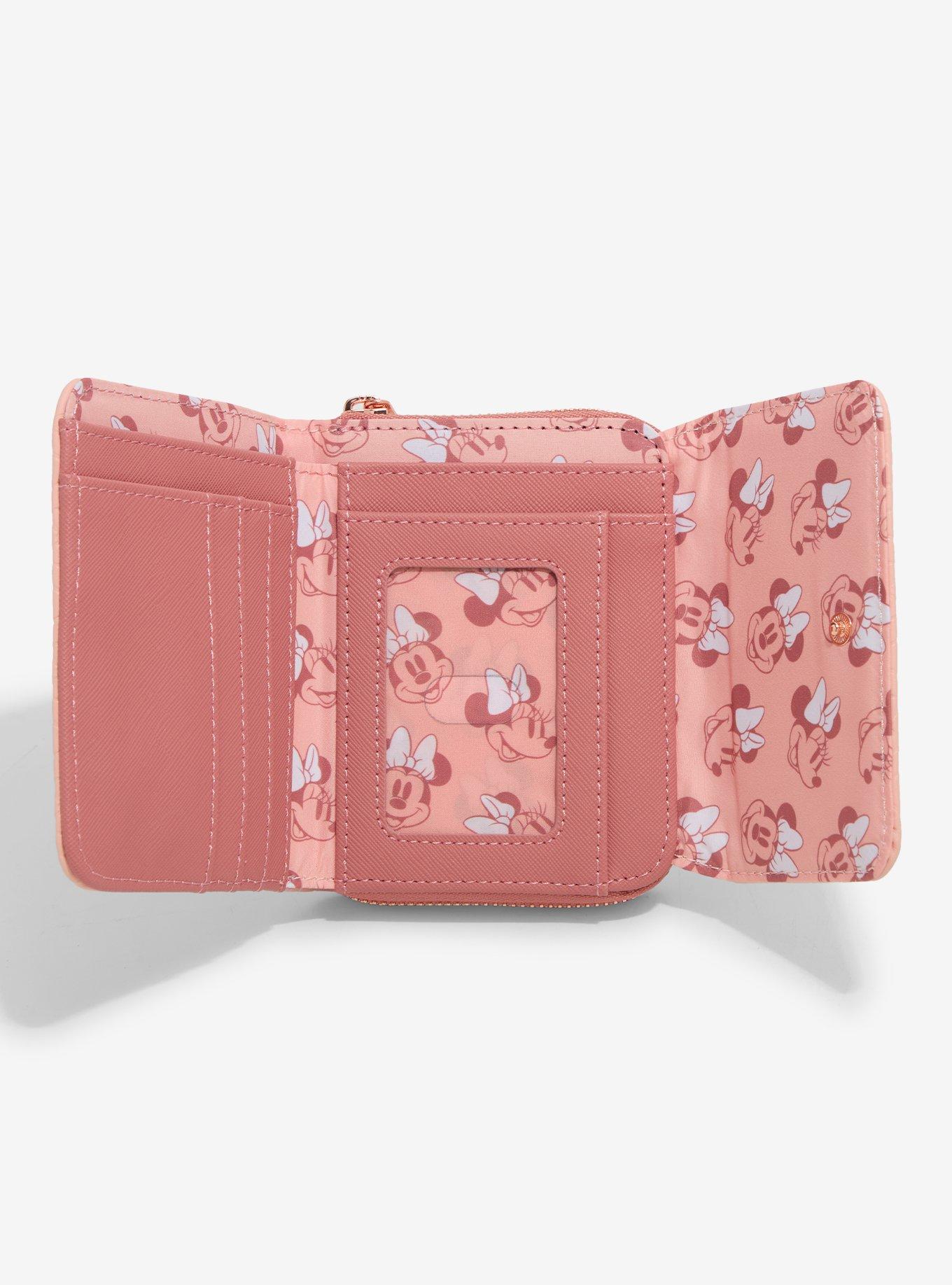 Loungefly Disney Minnie Mouse Debossed Silhouettes Pink Wallet - BoxLunch Exclusive, , alternate
