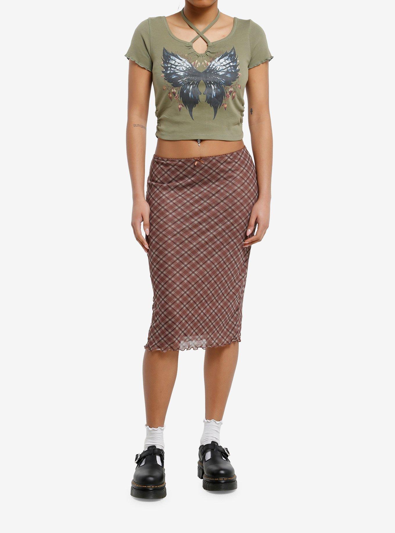 Thorn & Fable Butterfly Girls Halter T-Shirt, , hi-res