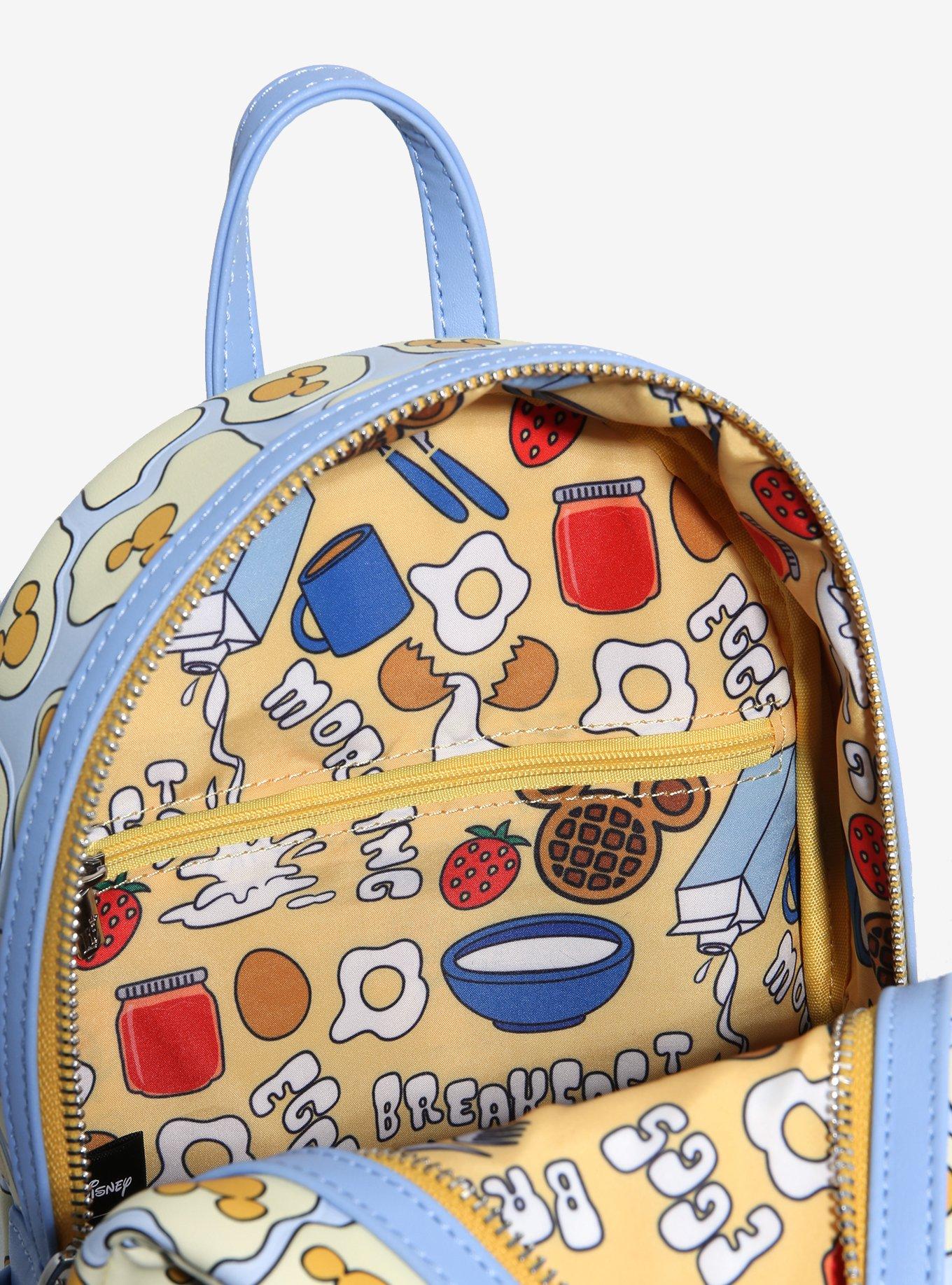 Loungefly Disney Mickey Mouse Breakfast Waffle Scented Mini Backpack - BoxLunch Exclusive