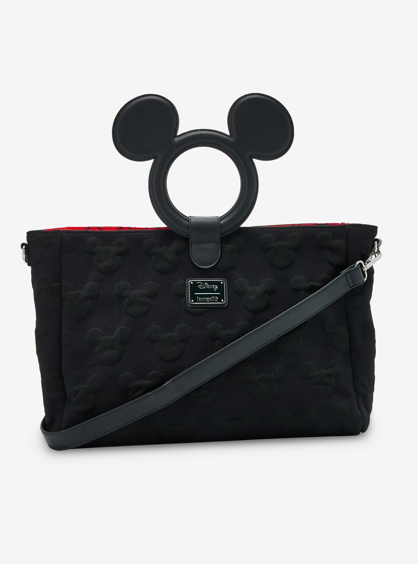 Loungefly Disney Mickey Mouse Silhouette Handle Tote Bag - BoxLunch Exclusive, , alternate