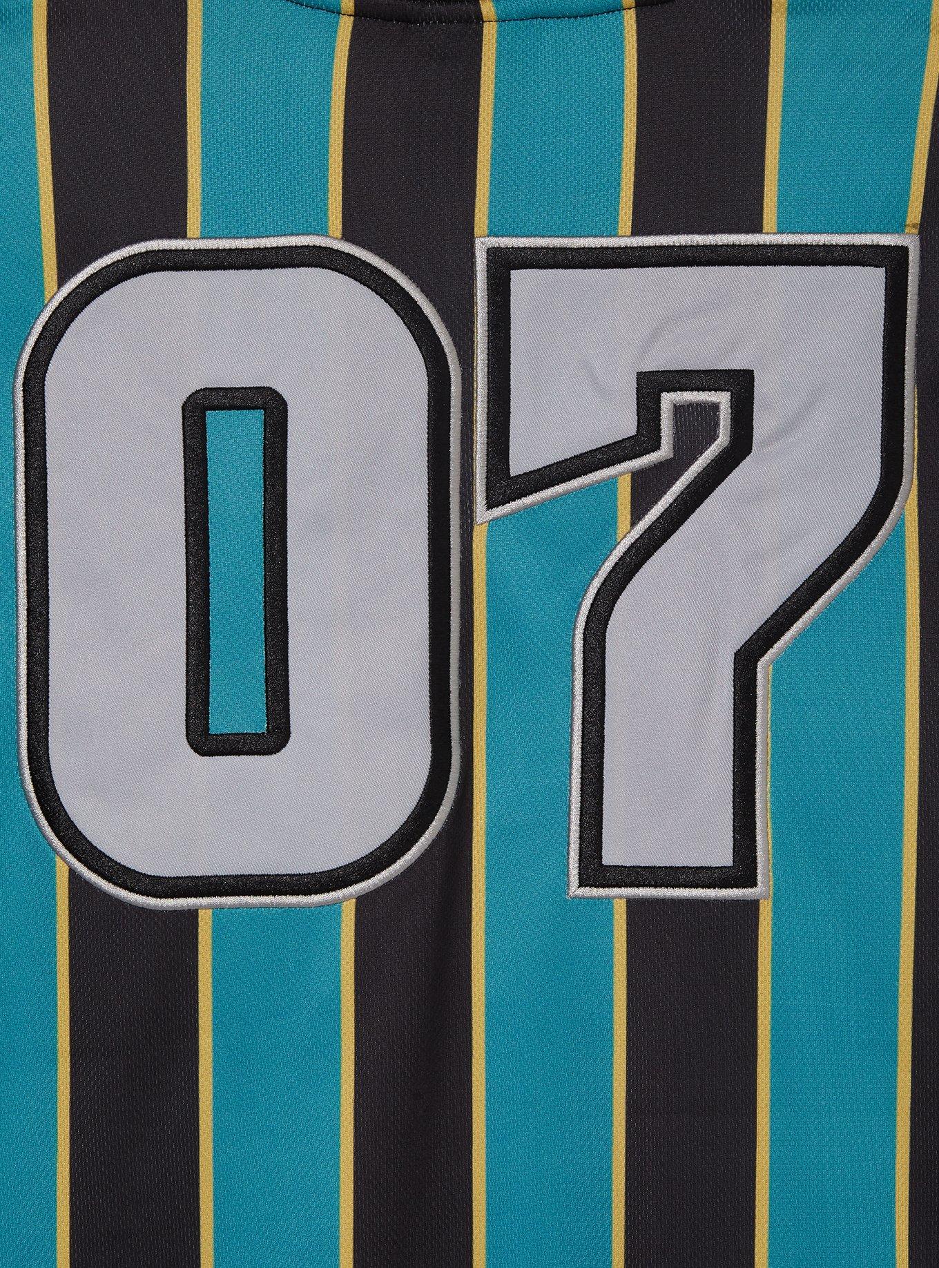 Harry Potter Slytherin Striped Jersey - BoxLunch Exclusive, GREEN, alternate