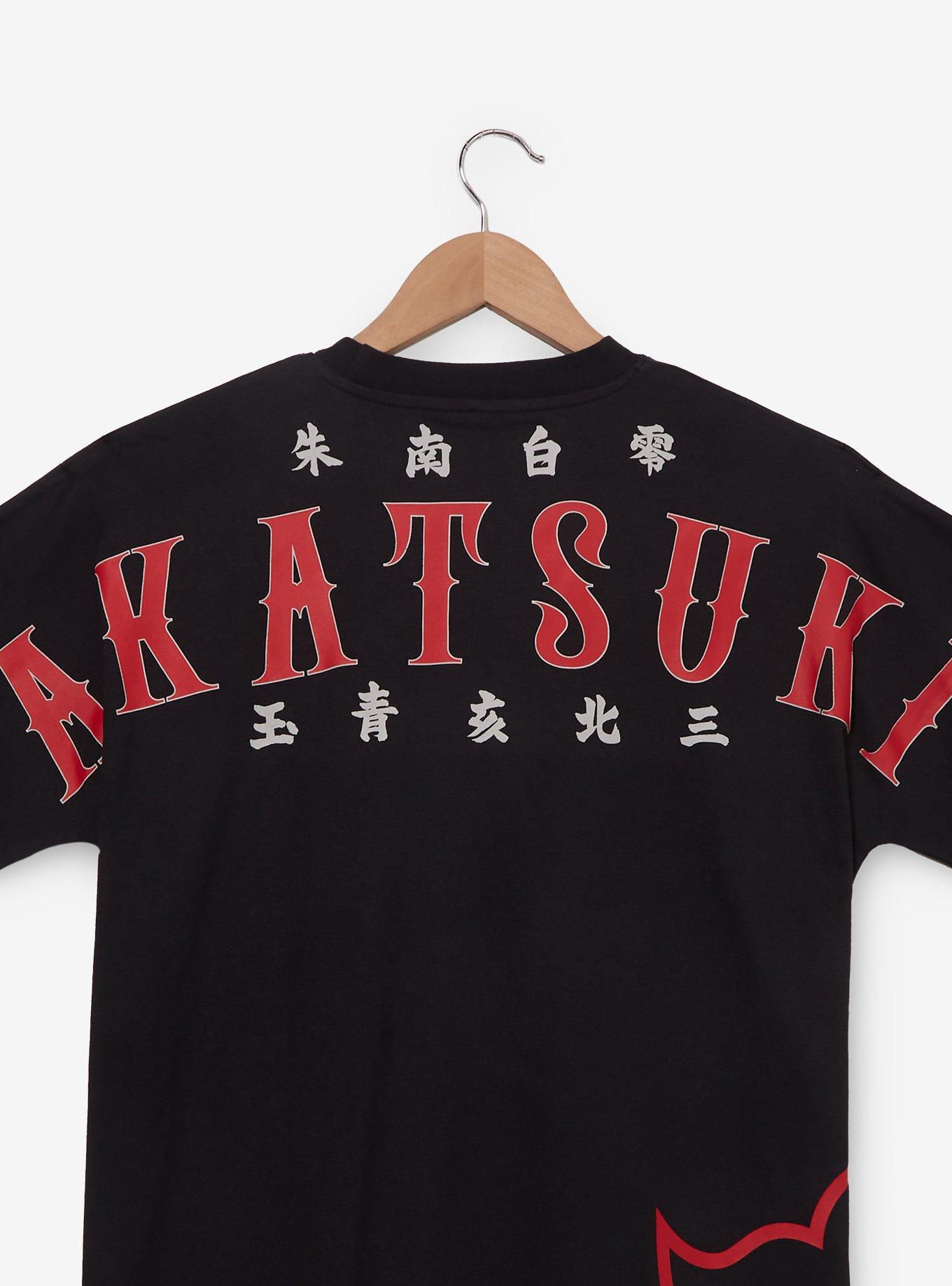 Naruto Shippuden Akatsuki Cloud T-Shirt - BoxLunch Exclusive, BLACK, alternate