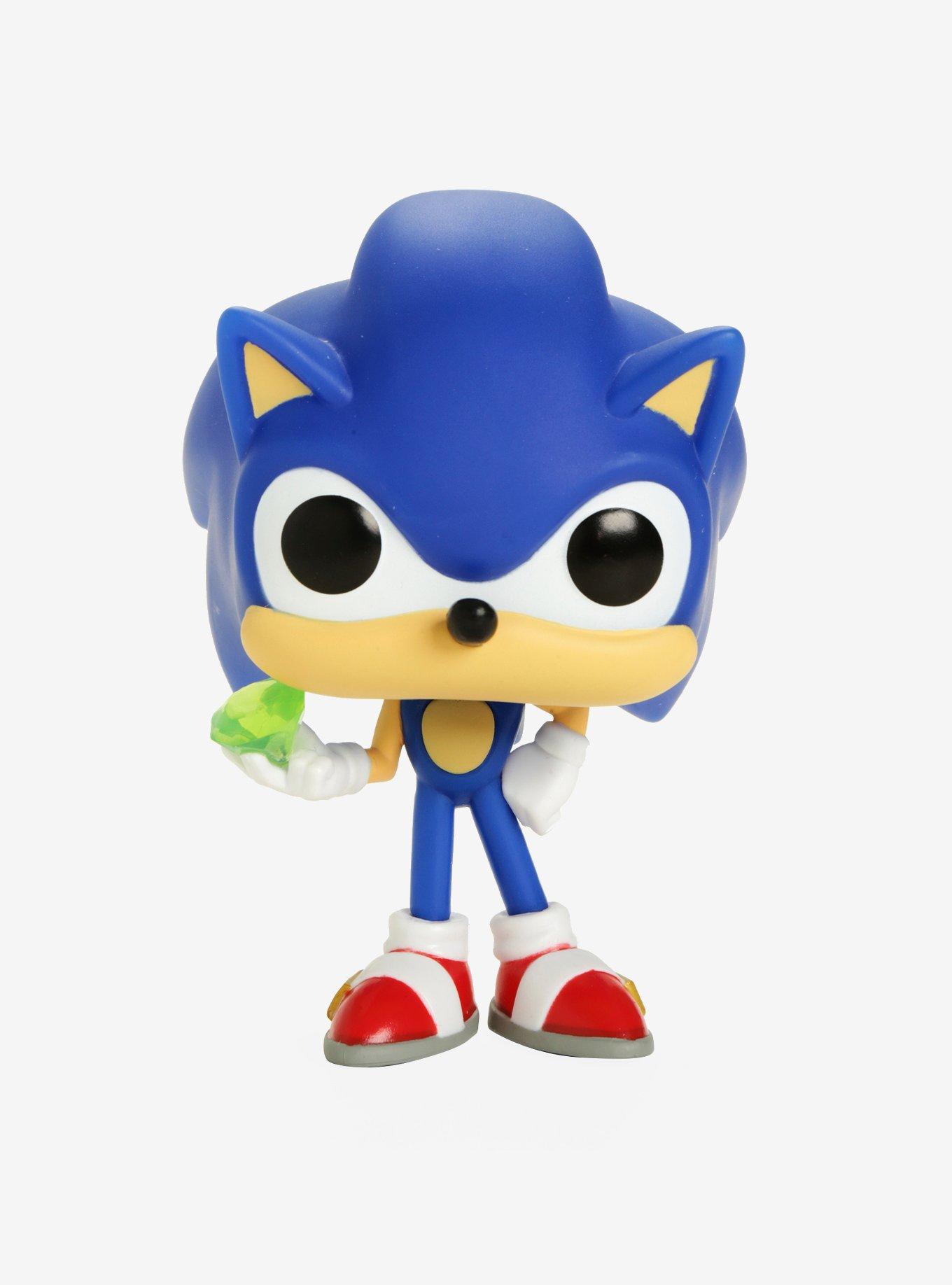 Funko Sonic The Hedgehog Pop! Sonic With Emerald Vinyl Figure, , hi-res