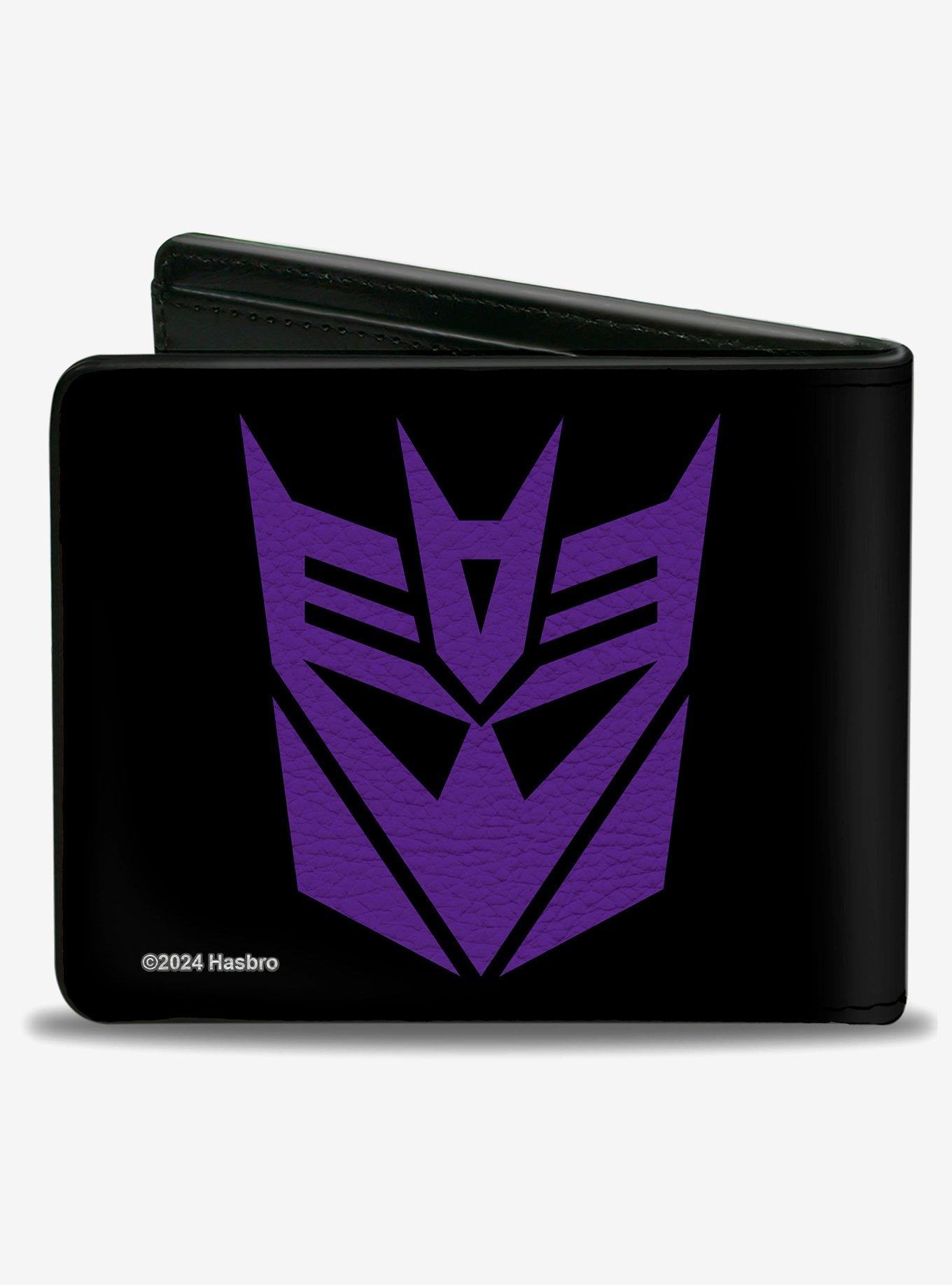 Transformers Decepticon Shield Black Purple Bifold Wallet, , hi-res