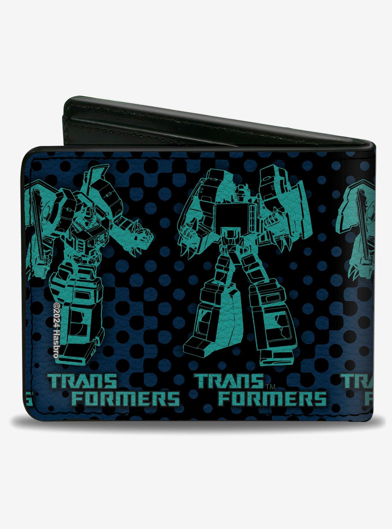 Transformers Grimlock Poses Halftone Black Blues Bifold Wallet, , hi-res