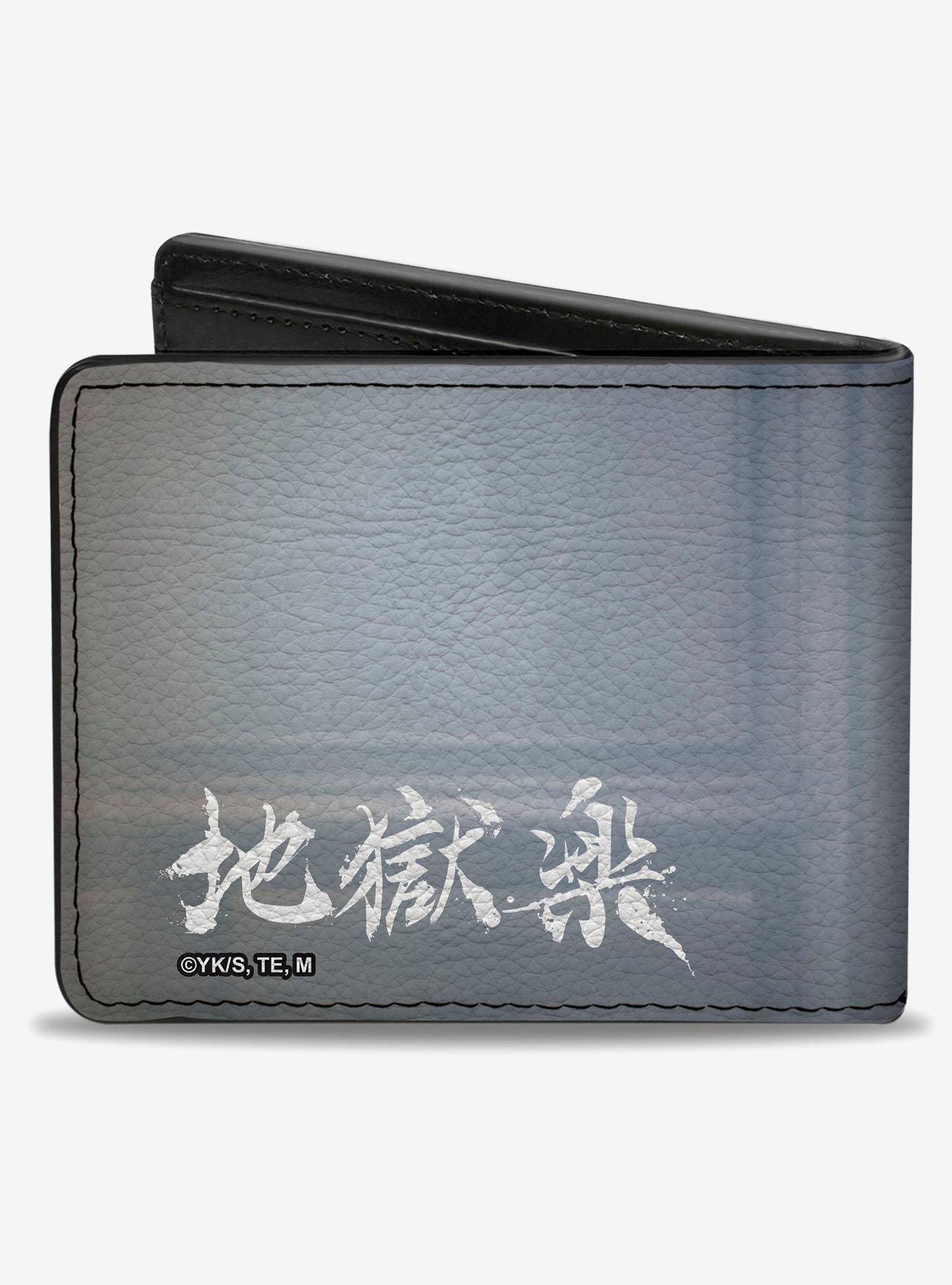 Hells Paradise Kanji Title Logo and Gabimaru Shadow Pose Bifold Wallet, , hi-res