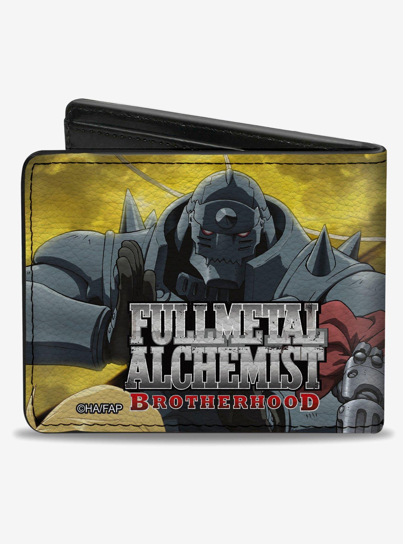 Fullmetal Alchemist Brotherhood Elric Brothers Yellow Sky Pose Bifold Wallet, , hi-res