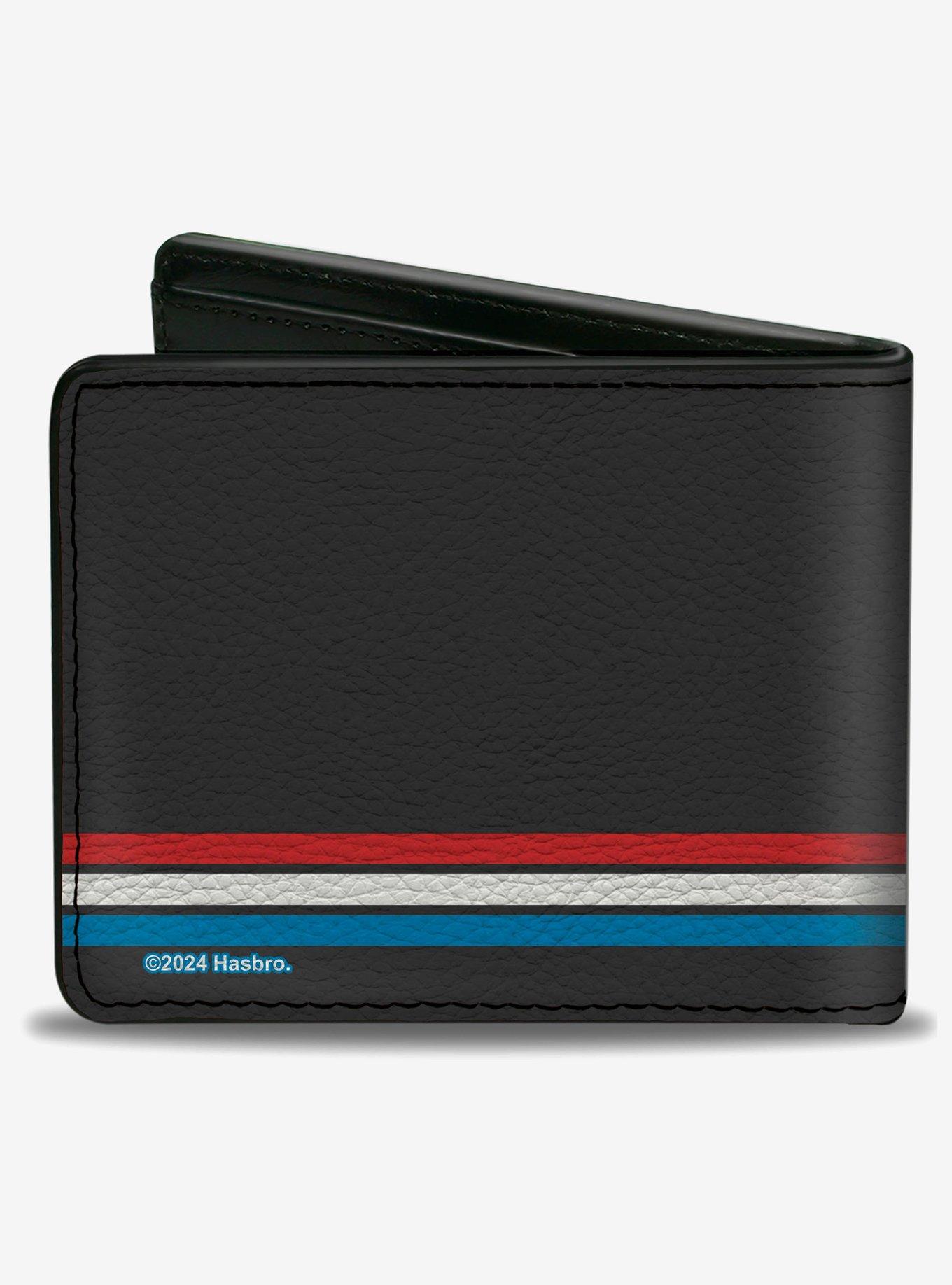 GI Joe Title Logo Stripe Black Red White Blue Bifold Wallet, , hi-res