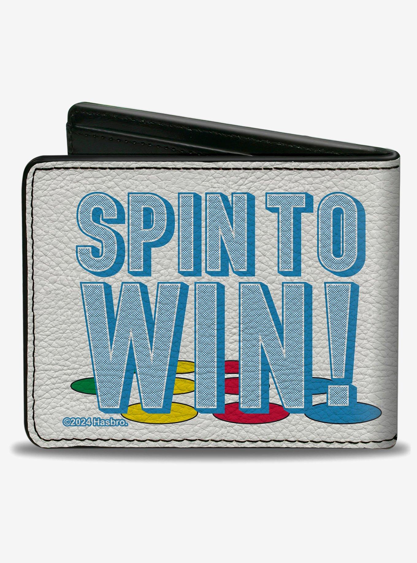 Twister Spin To Win! Group Pose White Blues Multi Color Bifold Wallet, , hi-res