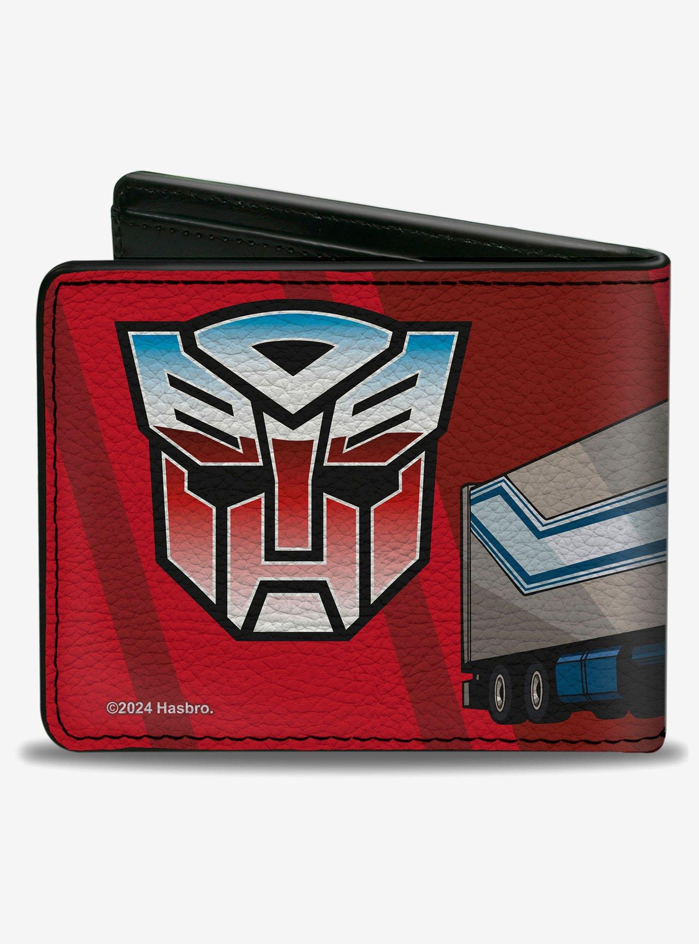 Transformers Optimus Prime Semi Truck and Autobot Shield Reds Bifold Wallet, , hi-res