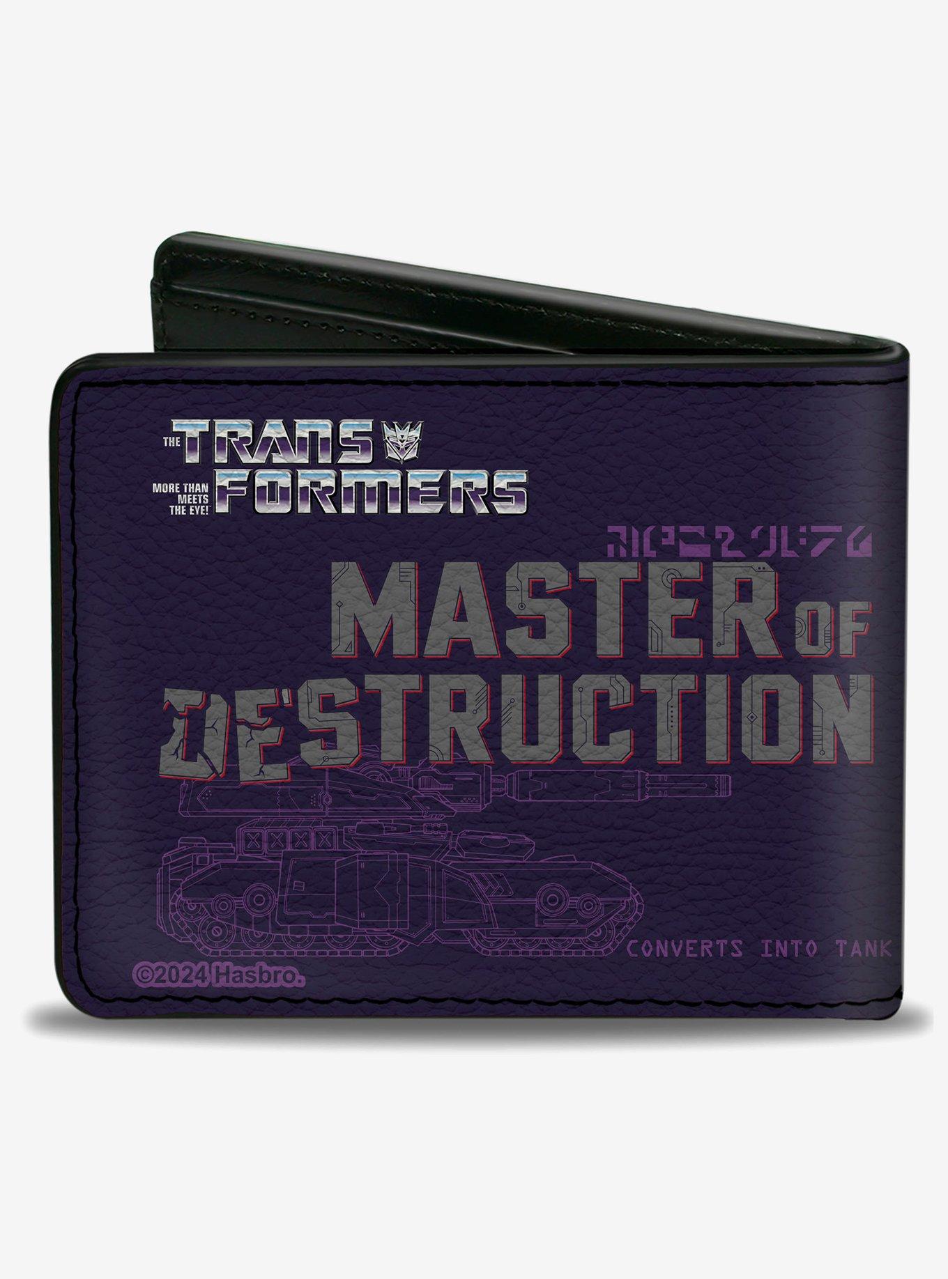 Transformers Megatron Decepticon Master of Destruction Purple Bifold Wallet, , hi-res