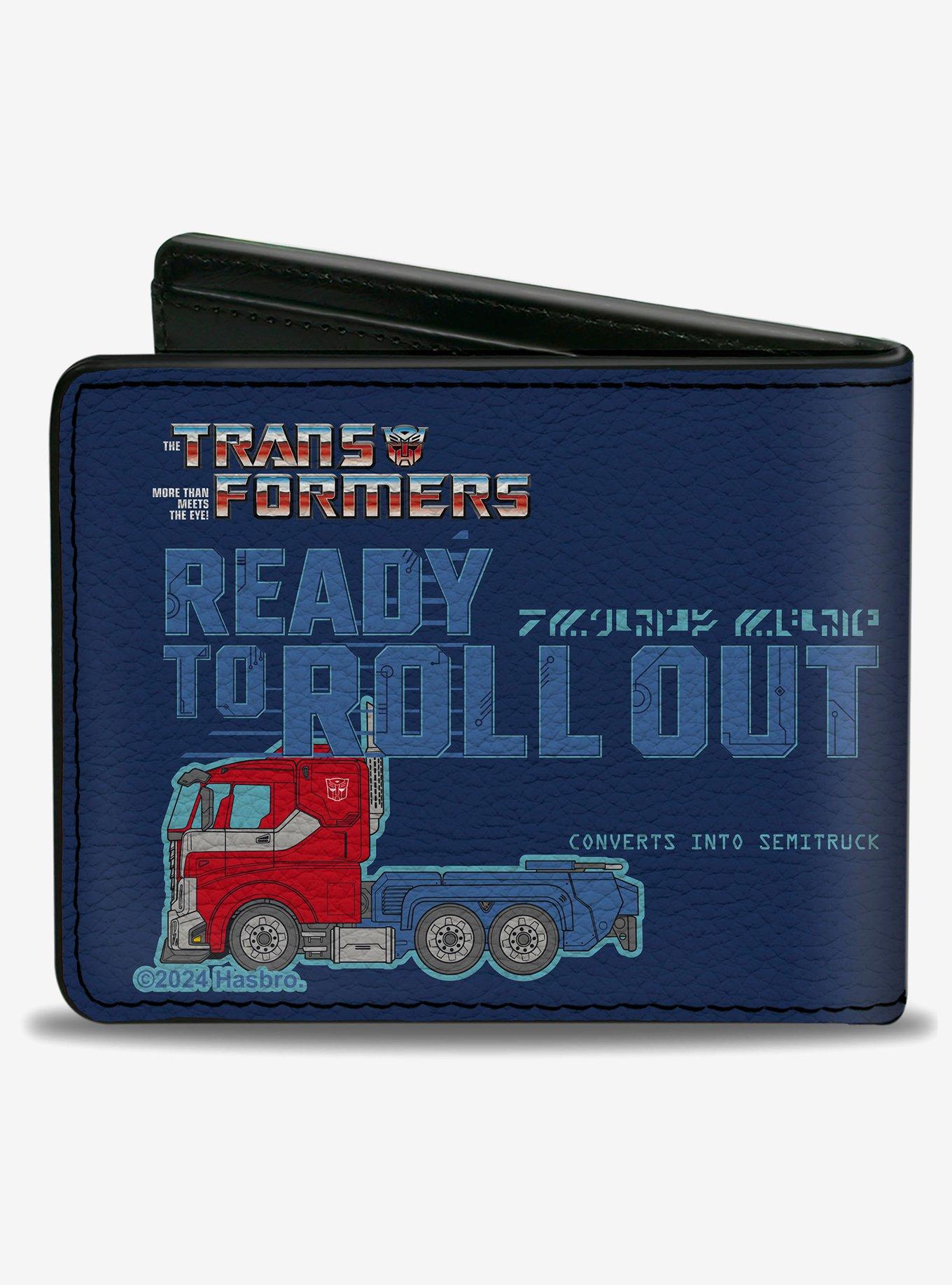 Transformers Optimus Prime Autobot Ready To Roll Out Blues Bifold Wallet, , hi-res