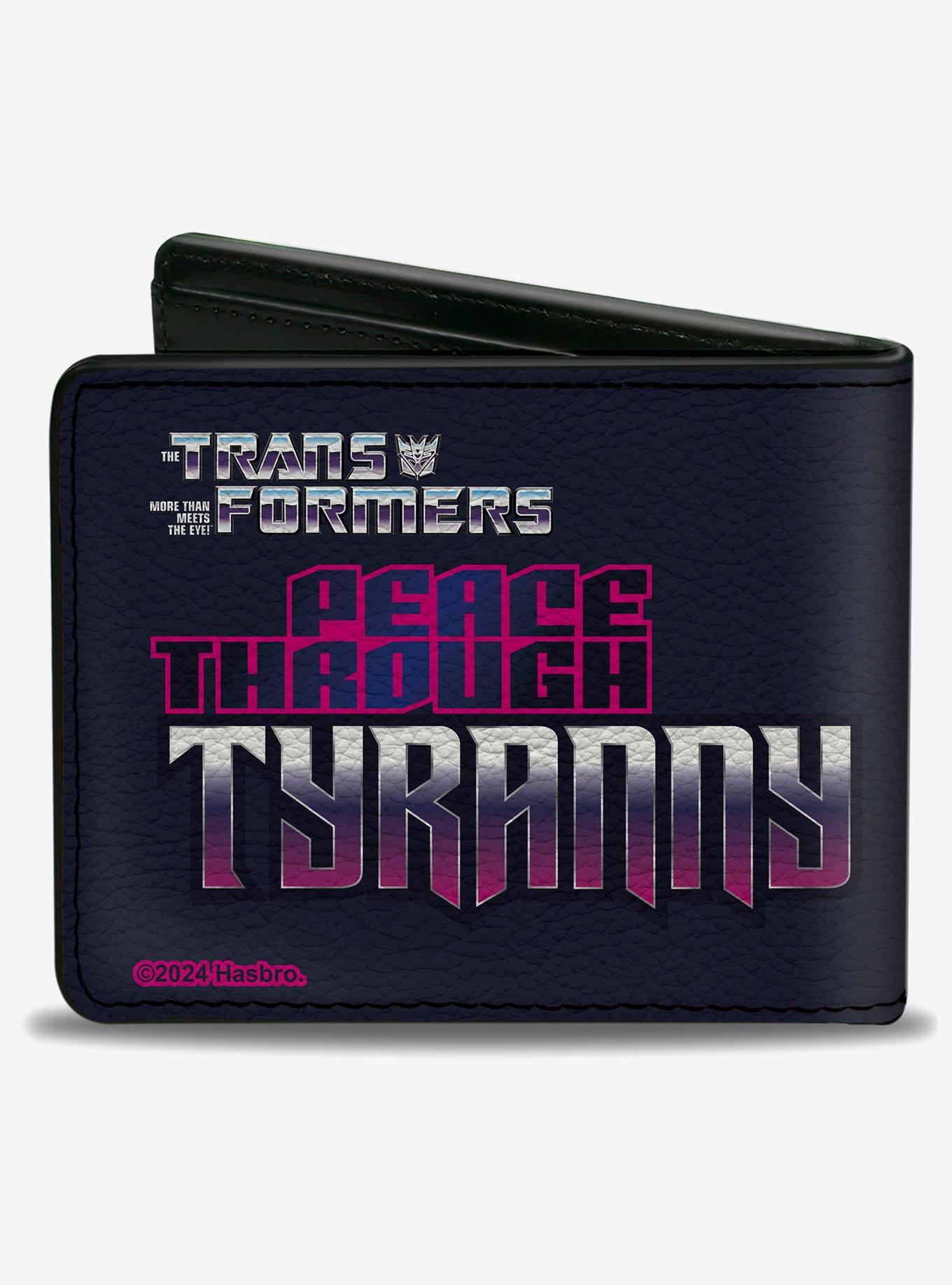 Transformers Megatron Peace Through Tyranny Pose Black Reds Bifold Wallet, , hi-res