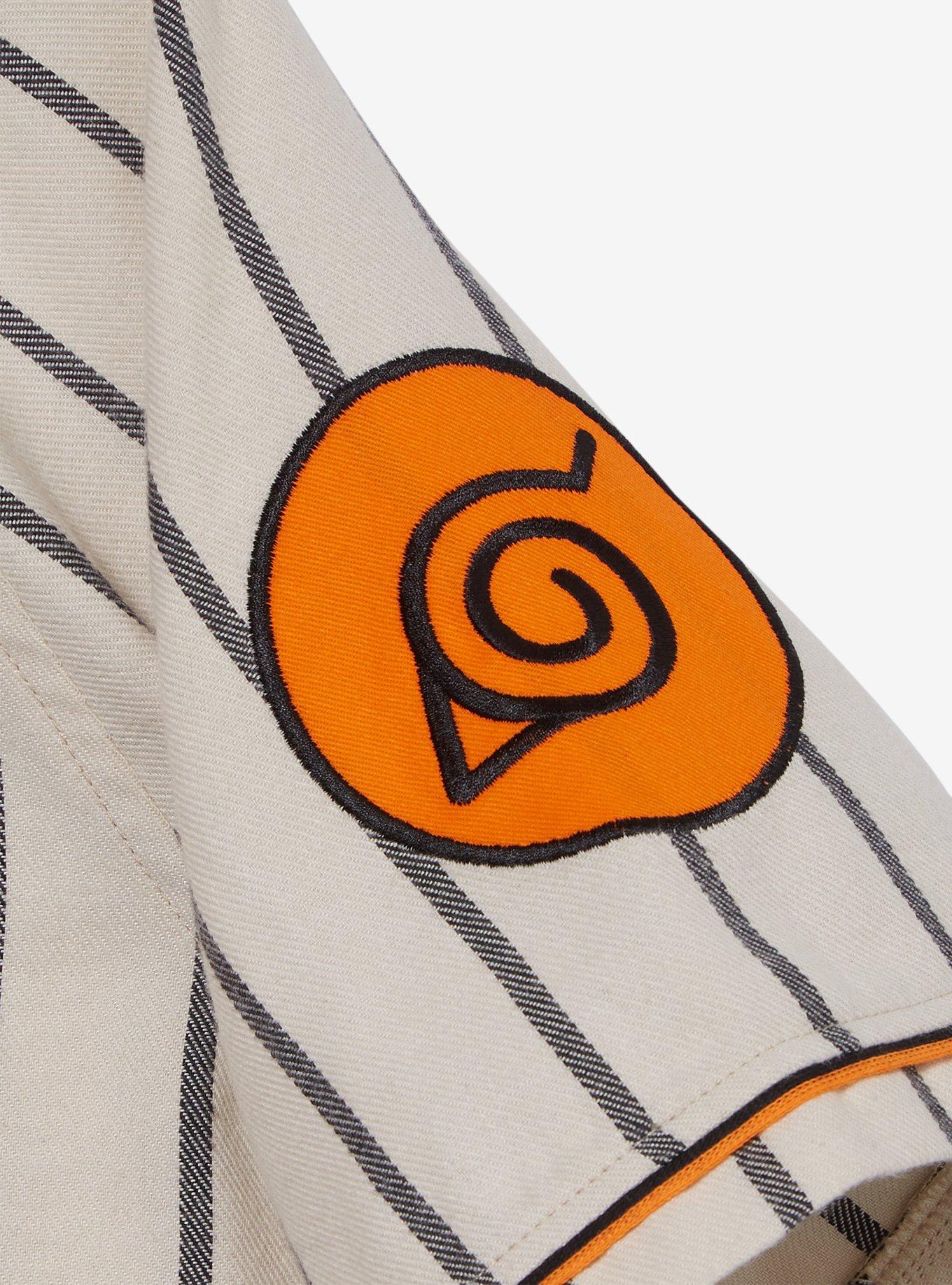 Naruto Shippuden Hidden Leaf Village Baseball Jersey &mdash; BoxLunch Exclusive, GREY, alternate