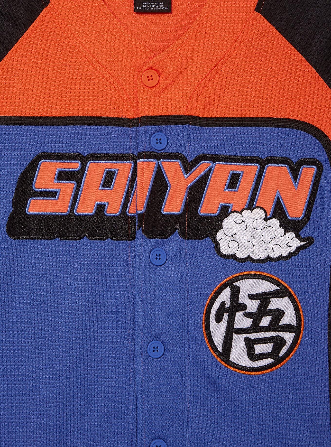 Dragon Ball Z Saiyan Baseball Jersey - BoxLunch Exclusive, BLUE, alternate