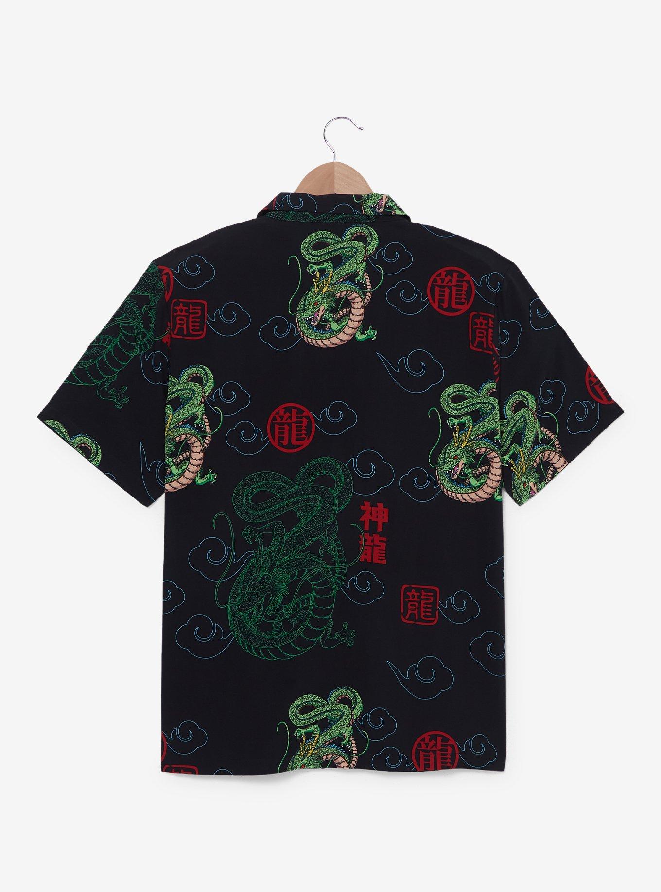 Dragon Ball Z Shenron Allover Print Woven Button-Up - BoxLunch Exclusive