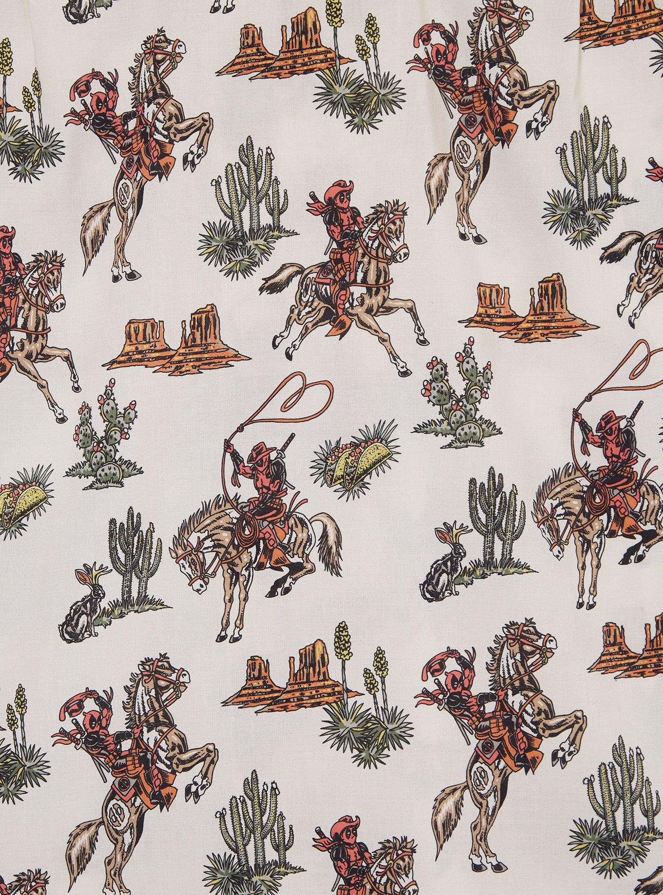 Marvel Deadpool Western Woven T-Shirt — BoxLunch Exclusive, , alternate