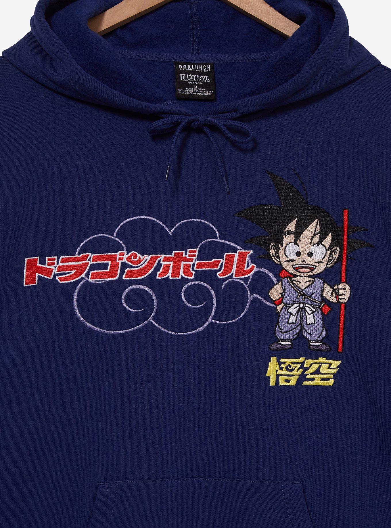 Dragon Ball Z Goku Embroidered Hoodie — BoxLunch Exclusive, NAVY, alternate