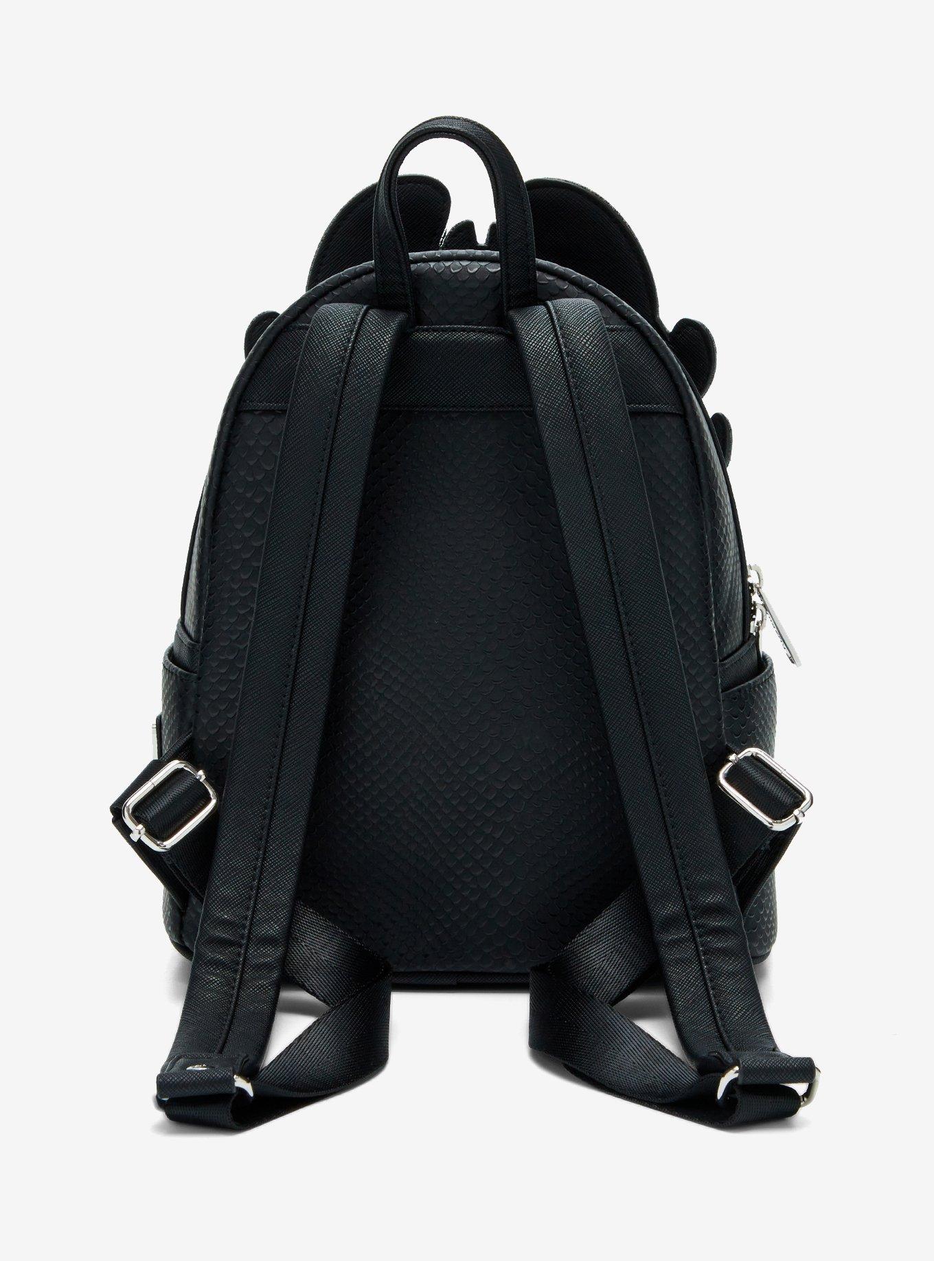 Loungefly DreamWorks How to Train Your Dragon Toothless & Fish Figural Mini Backpack — BoxLunch Exclusive, , alternate