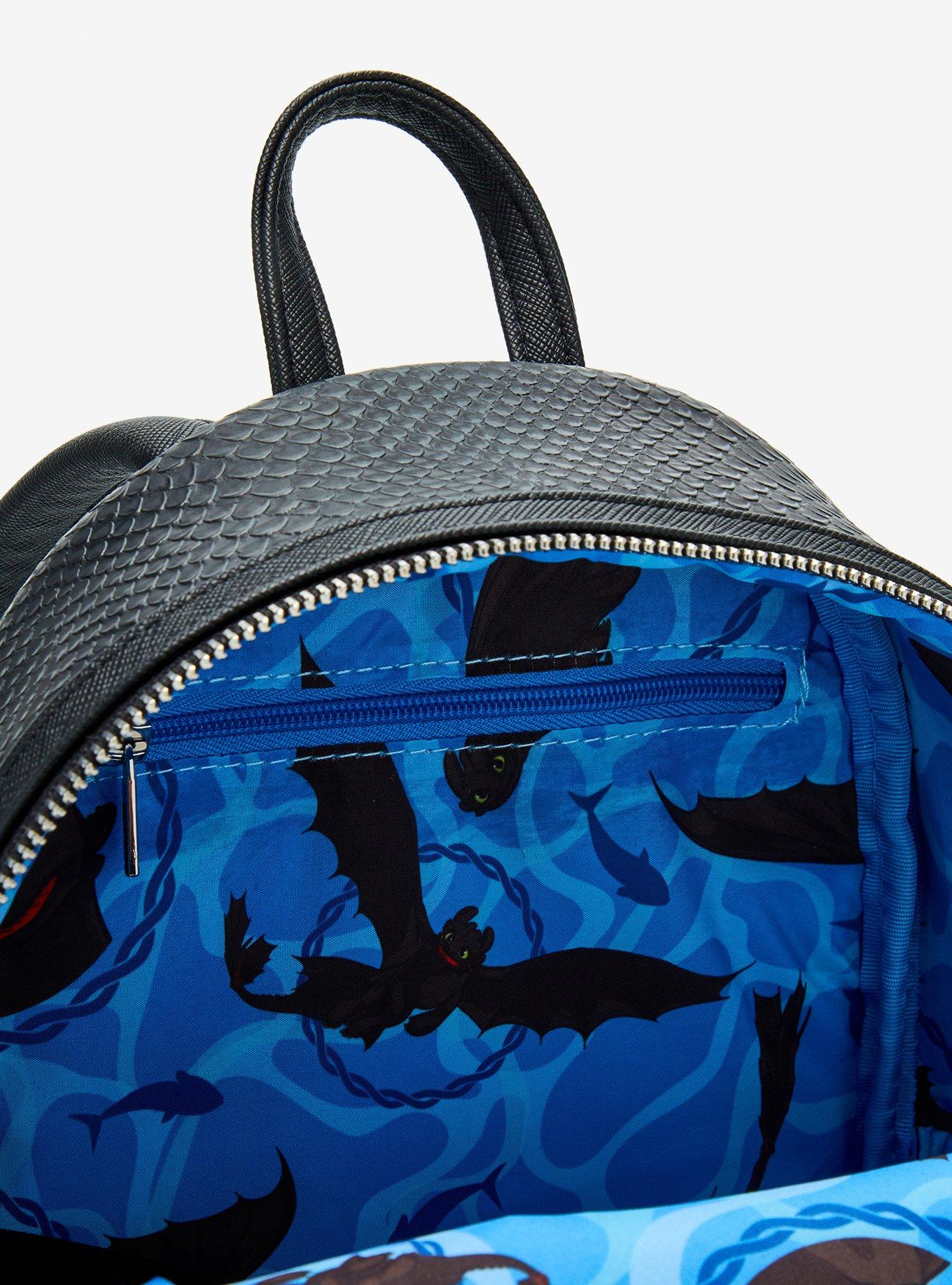 Loungefly DreamWorks How to Train Your Dragon Toothless & Fish Figural Mini Backpack — BoxLunch Exclusive, , alternate