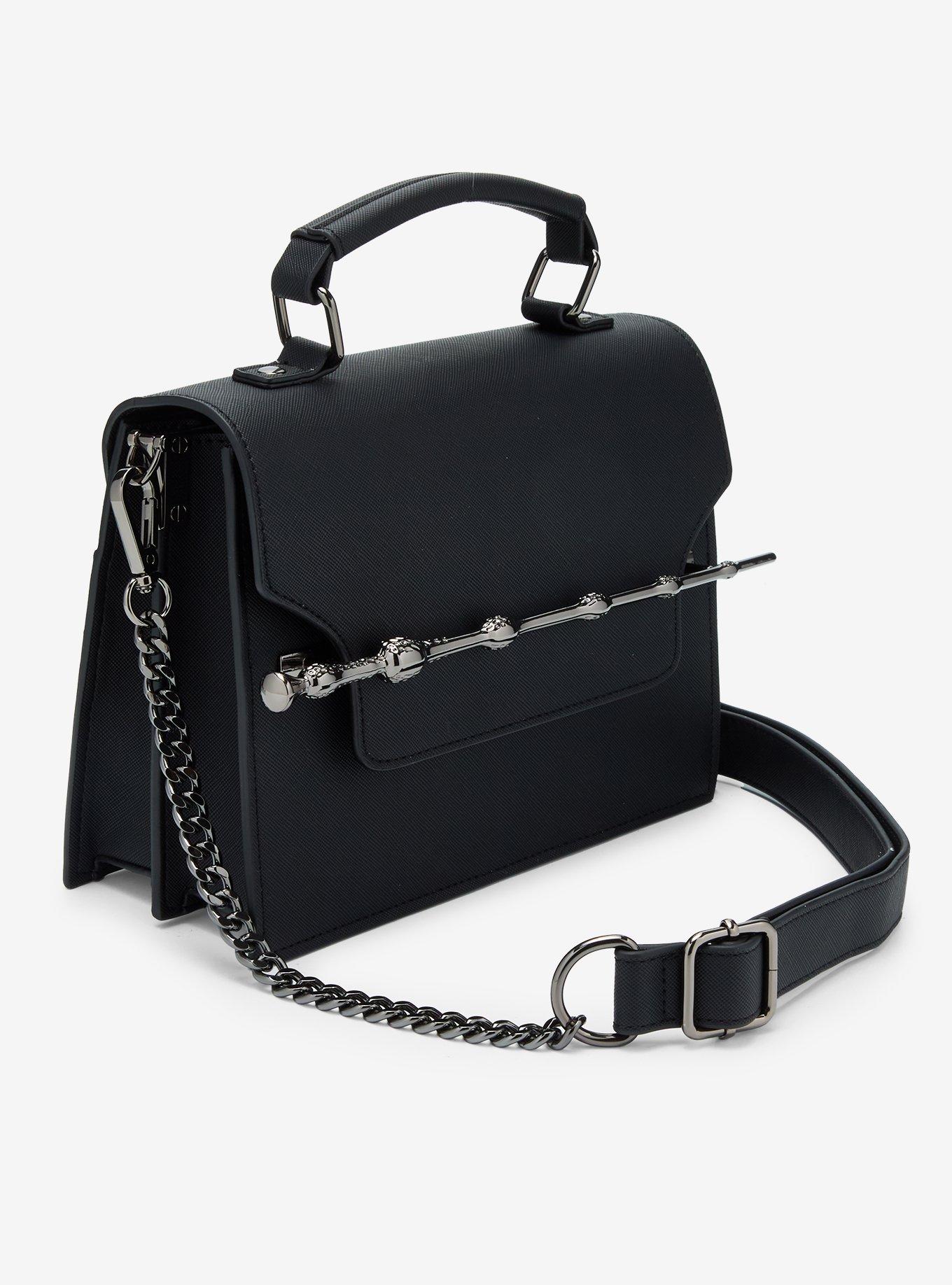 Loungefly Harry Potter Elder Wand Black Convertible Crossbody Bag —  BoxLunch Exclusive, , hi-res