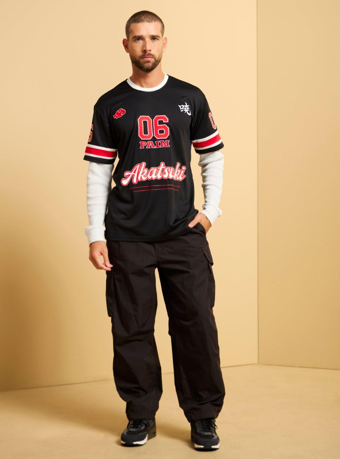 Naruto Shippuden Akatsuki Layered Long Sleeve Jersey - BoxLunch Exclusive, , hi-res