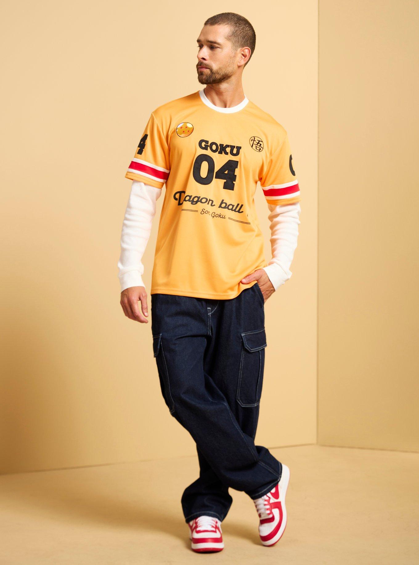 Dragon Ball Z Goku Layered Long Sleeve Jersey - BoXLunch Exclusive, , hi-res
